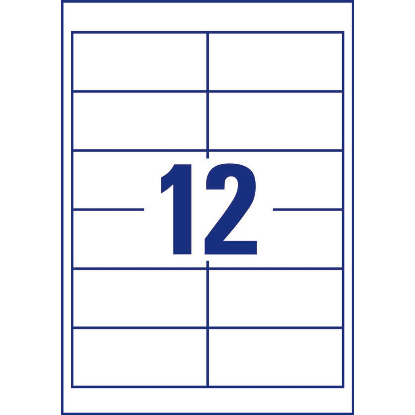 AVERY Zweckform Etiketten weiß 97,0 x 42,3 mm | 4781 | 1 Pack = 30 Blatt
