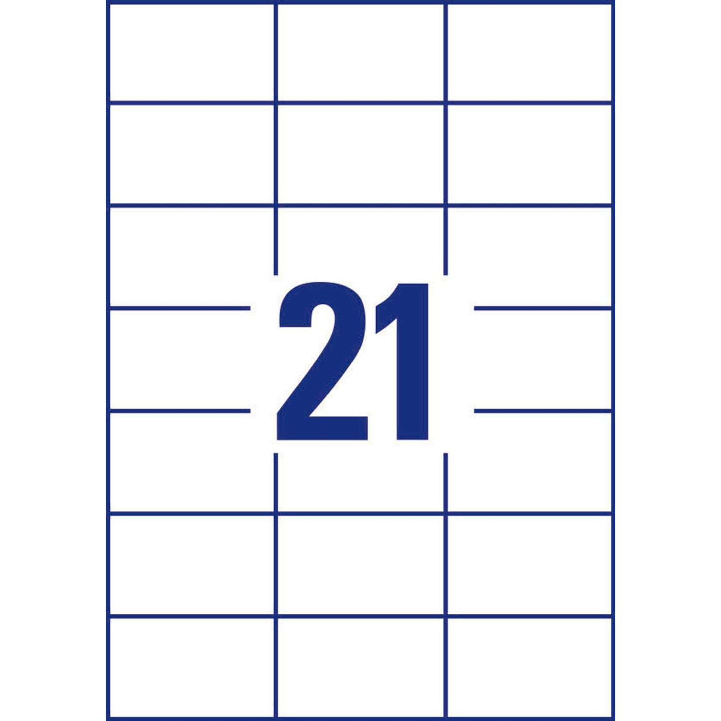 AVERY Zweckform Etiketten weiß 70,0 x 42,3 mm | 3652-200 | 1 Pack = 220 Blatt