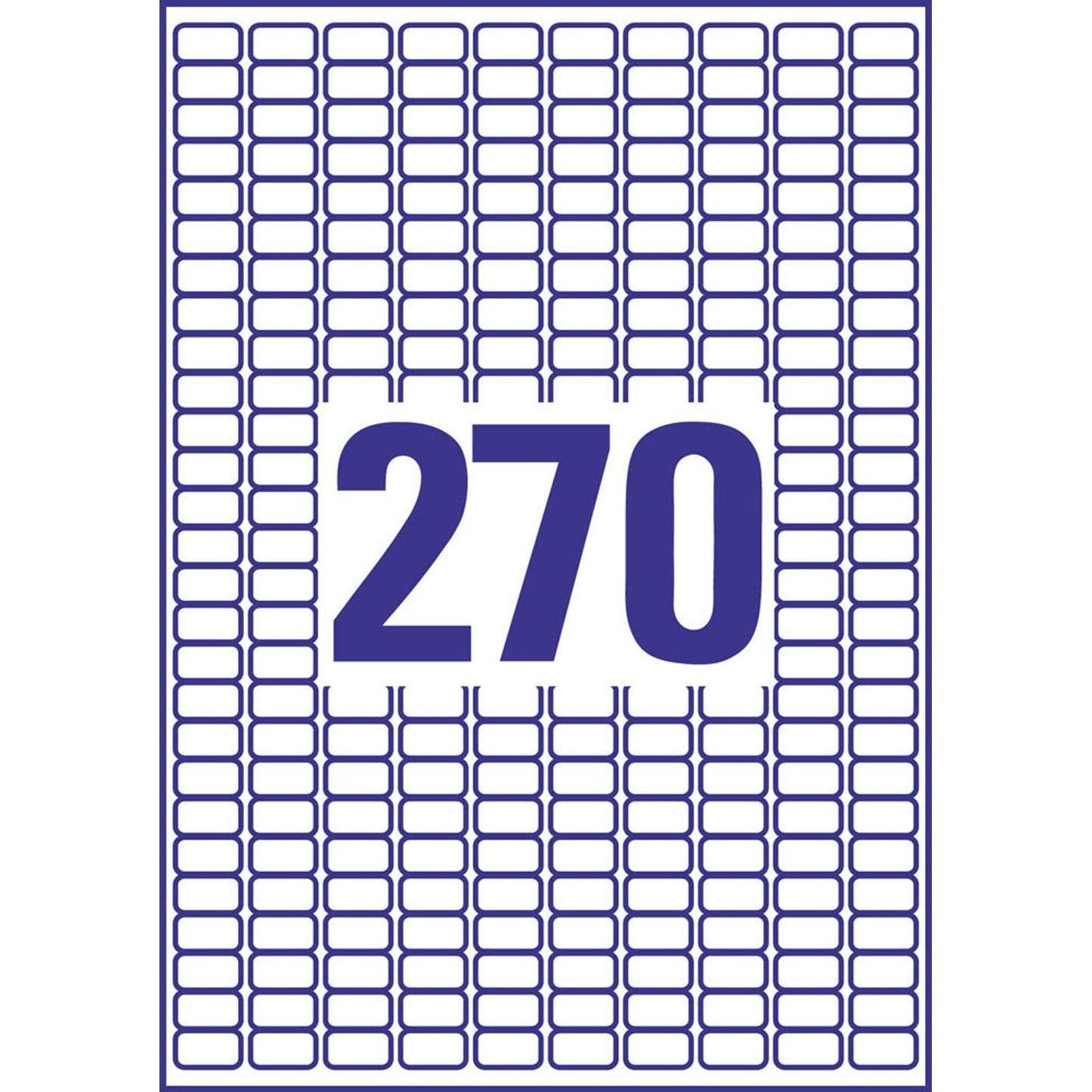 AVERY Zweckform Etiketten weiß 17,8 x 10,0 mm | L4730REV-25 | 1 Pack = 30 Blatt