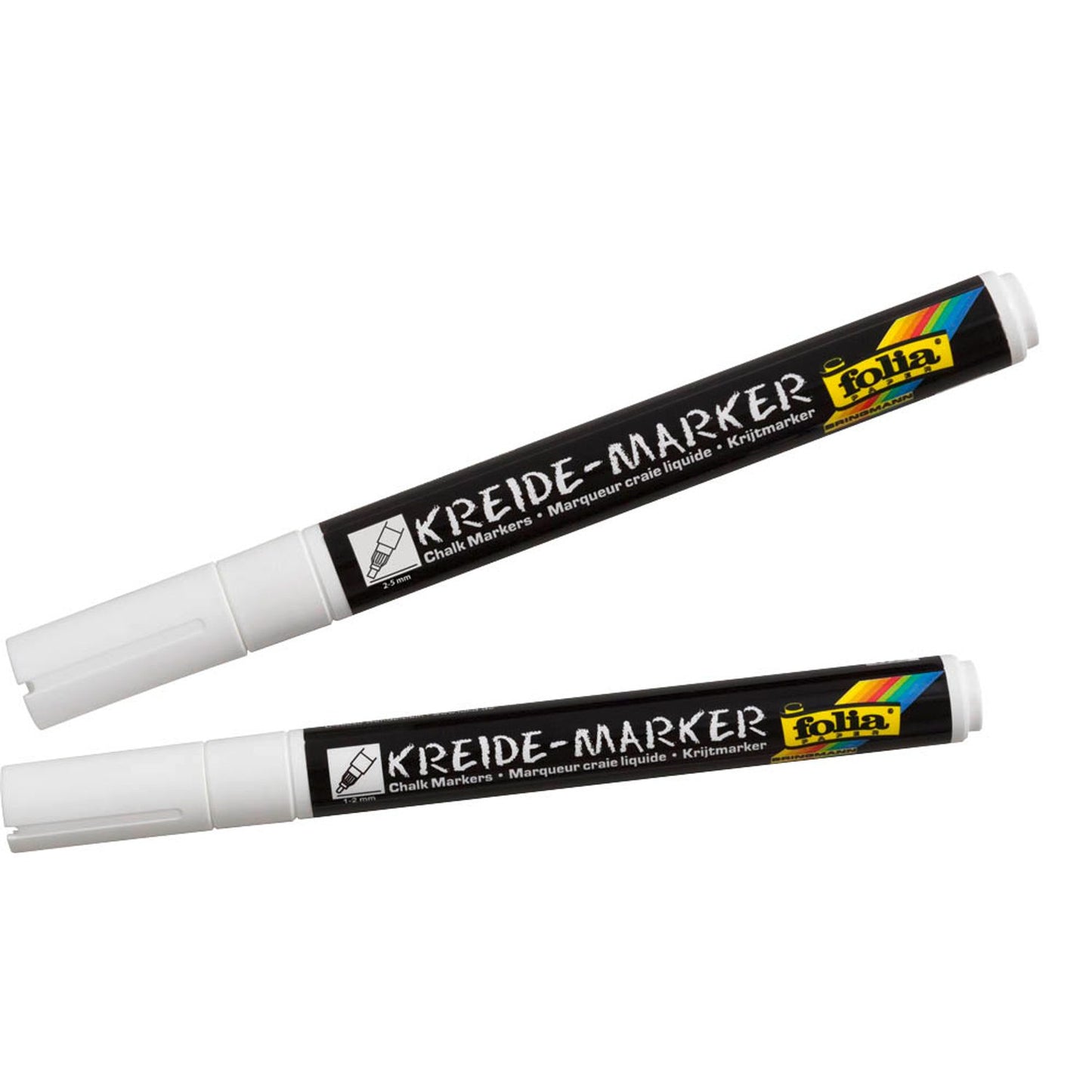 folia Kreidemarker-Set weiß 1,0 - 5,0 mm | 390200 | 1 Pack = 2 St.