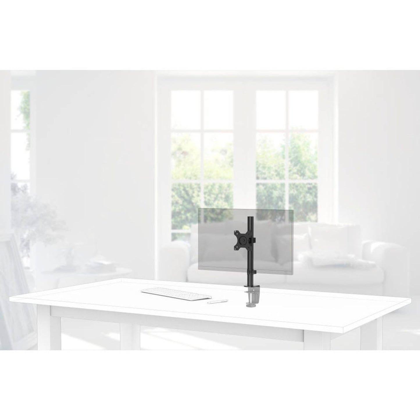 hama Monitor-Halterung 00 schwarz für 1 Monitor, Tischklemme | 118489
