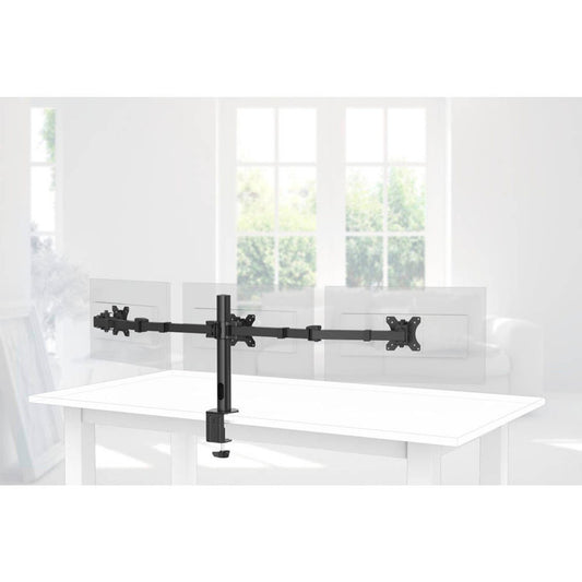 hama Monitor-Halterung FULLMOTION 00 schwarz für 3 Monitore, Tischklemme | 118495