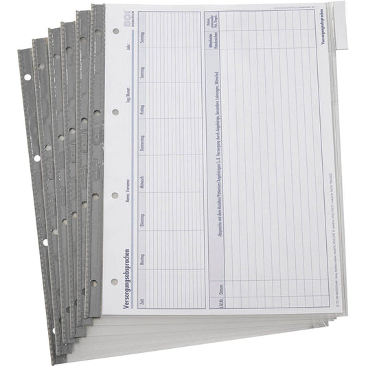 BOI Organisationshüllen DIN A4 transparent genarbt | 9205-00637 | 1 Pack = 6 St.