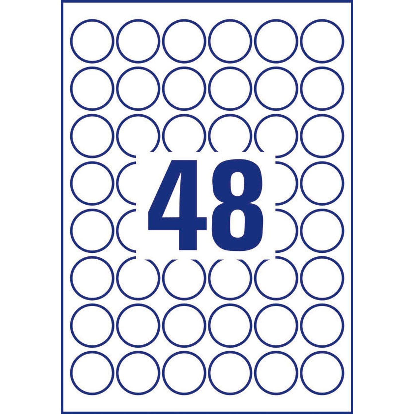 AVERY Zweckform wetterfeste Folienetiketten weiß 30,0 x 30,0 mm | L4716-20 | 1 Pack = 20 Blatt