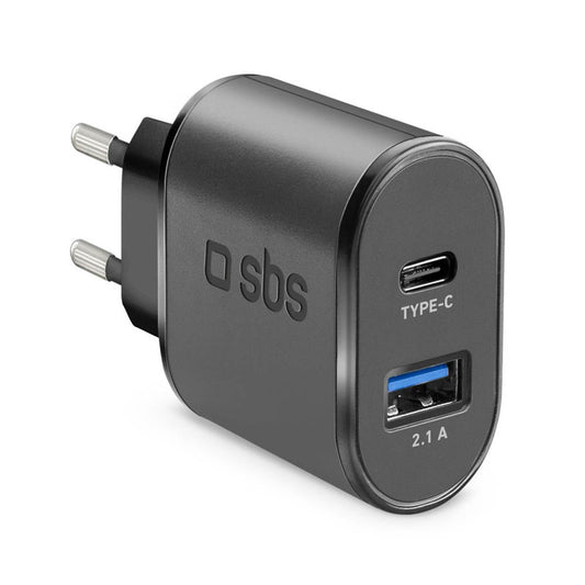 sbs Ladeadapter schwarz, 15 Watt | TETRAVUSBTC2AFAST