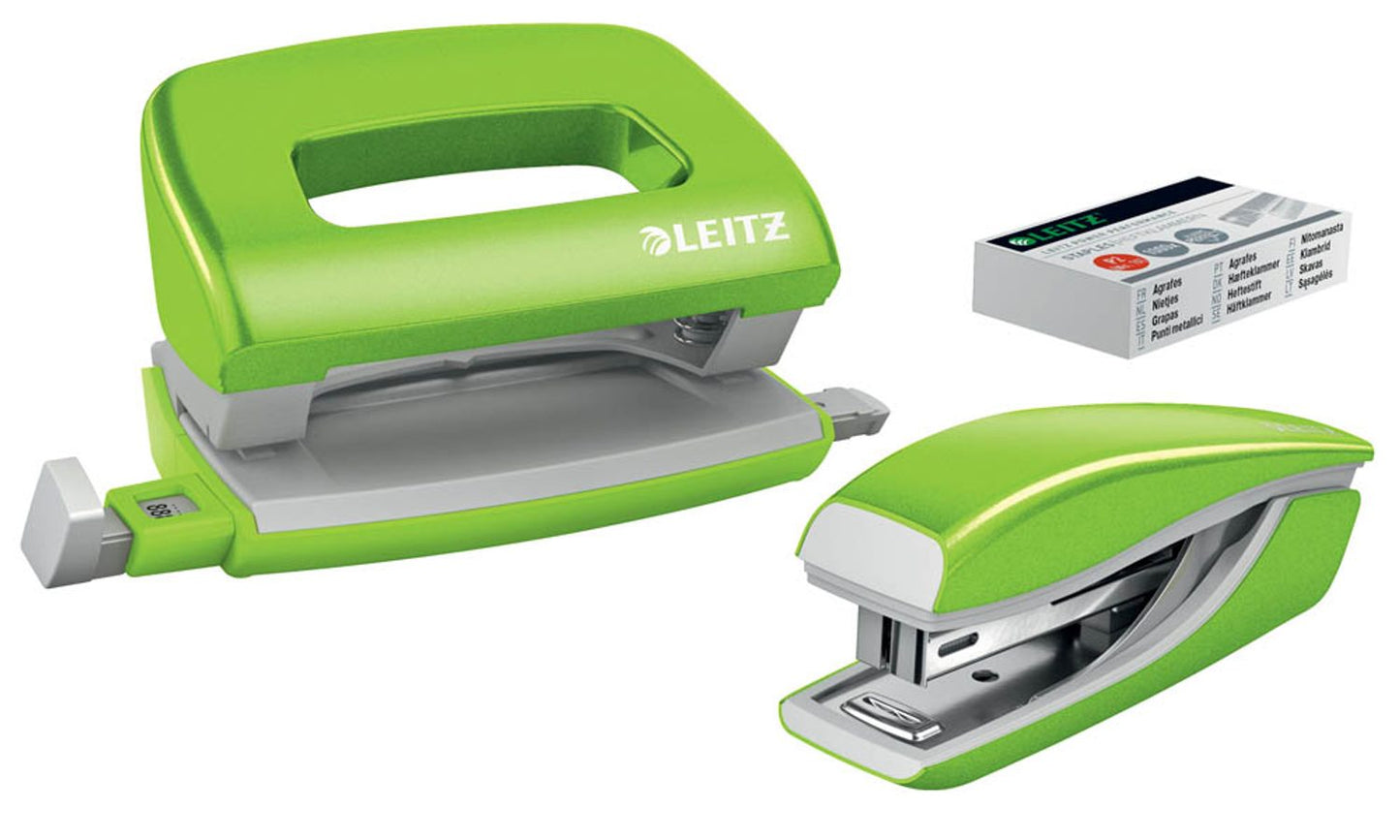 LEITZ Locher und Heftgeräte Set NeXXt WOW
