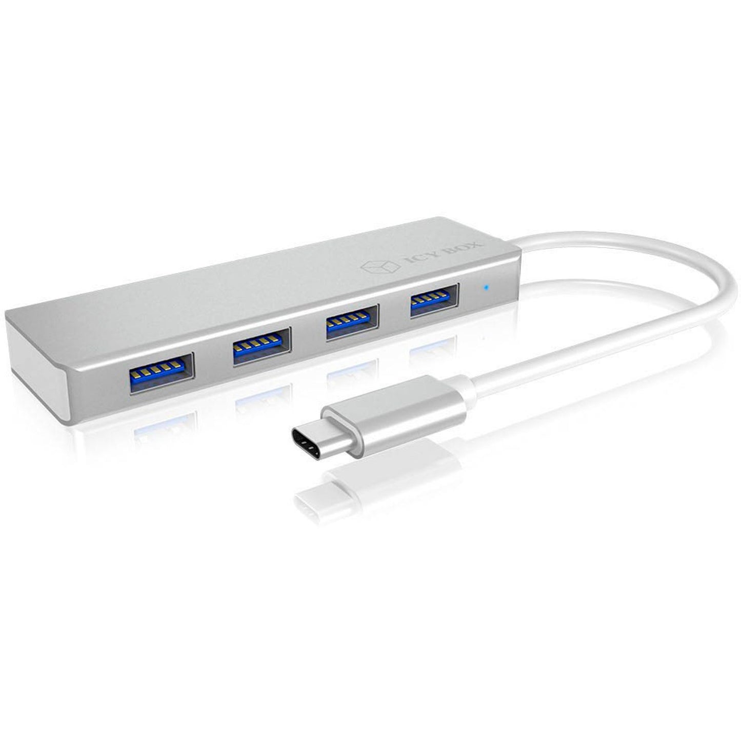 RaidSonic ICY BOX® USB-Hub 4-fach silber | IB-HUB1425-C3