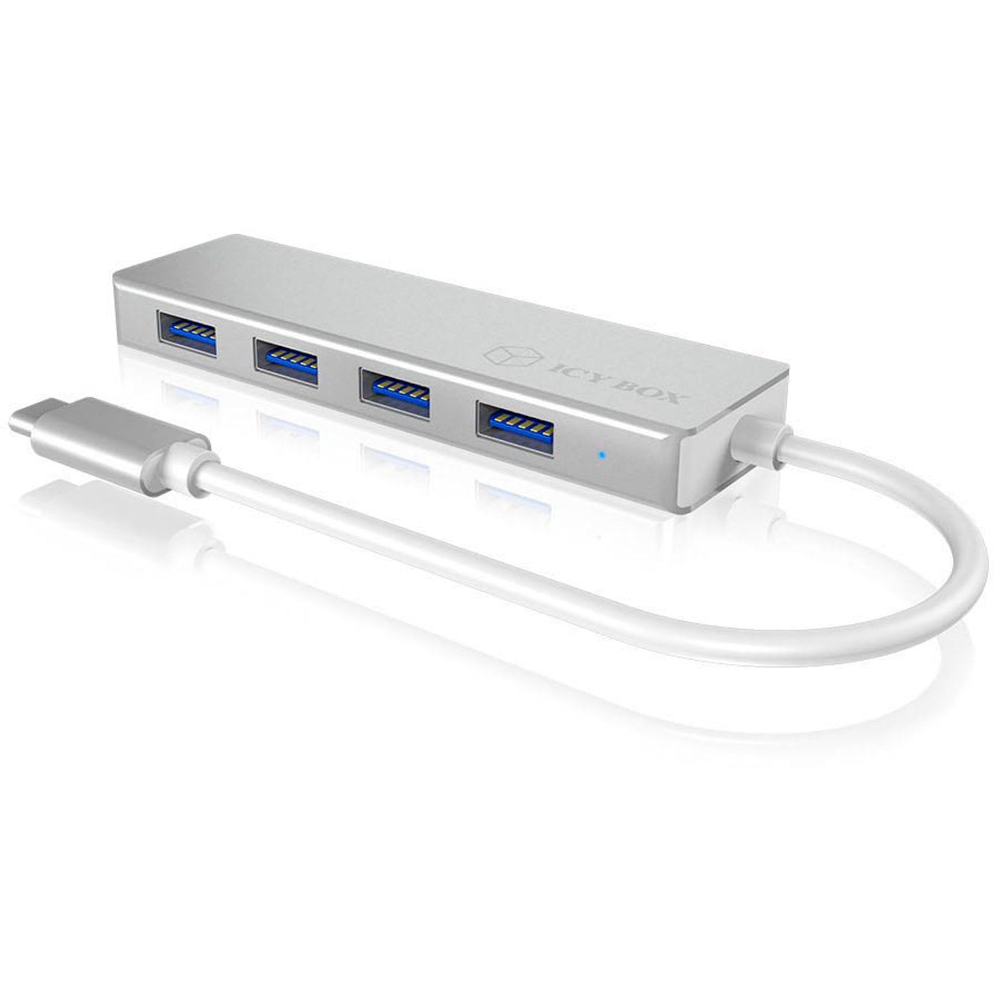 RaidSonic ICY BOX® USB-Hub 4-fach silber | IB-HUB1425-C3