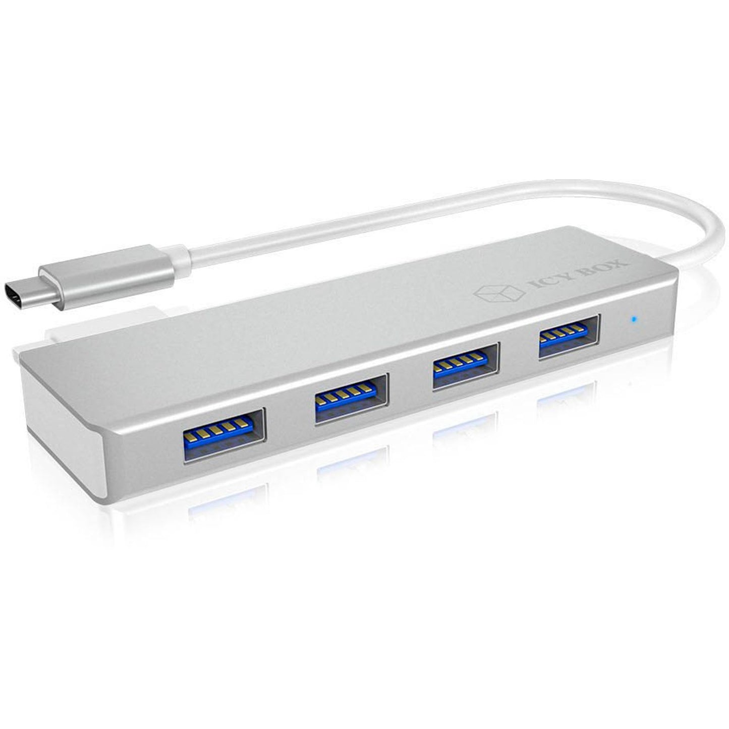 RaidSonic ICY BOX® USB-Hub 4-fach silber | IB-HUB1425-C3