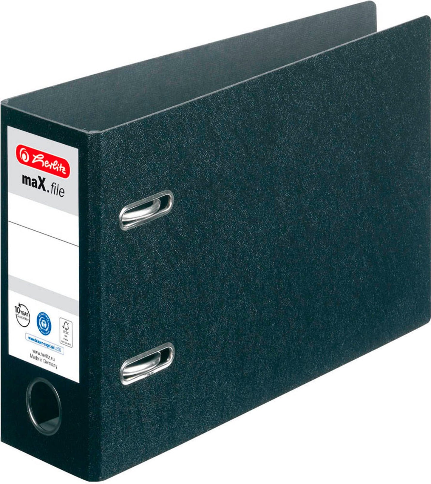 herlitz maX.file Ordner schwarz Karton 7,5 cm DIN A5,