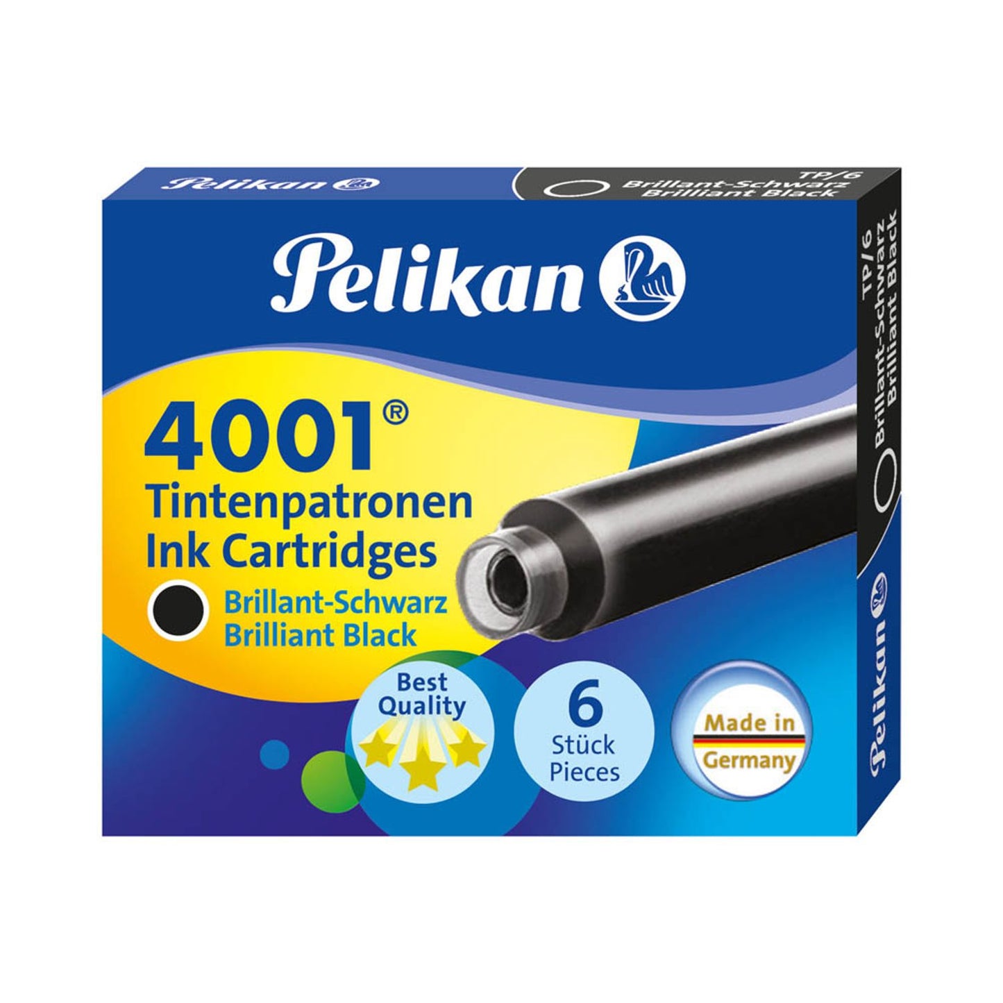 Pelikan 4001 TP/6 Tintenpatronen für Füller 6 St.