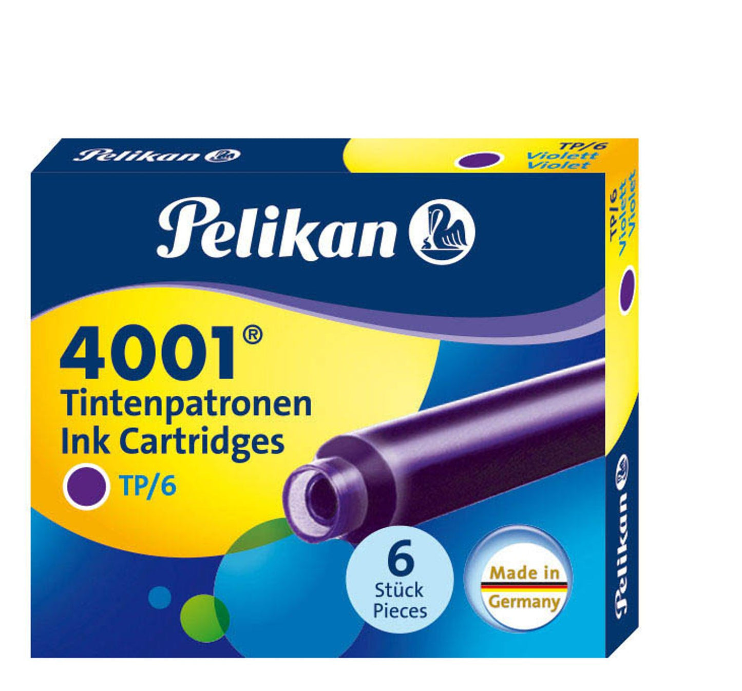Pelikan 4001 TP/6 Tintenpatronen für Füller 6 St.
