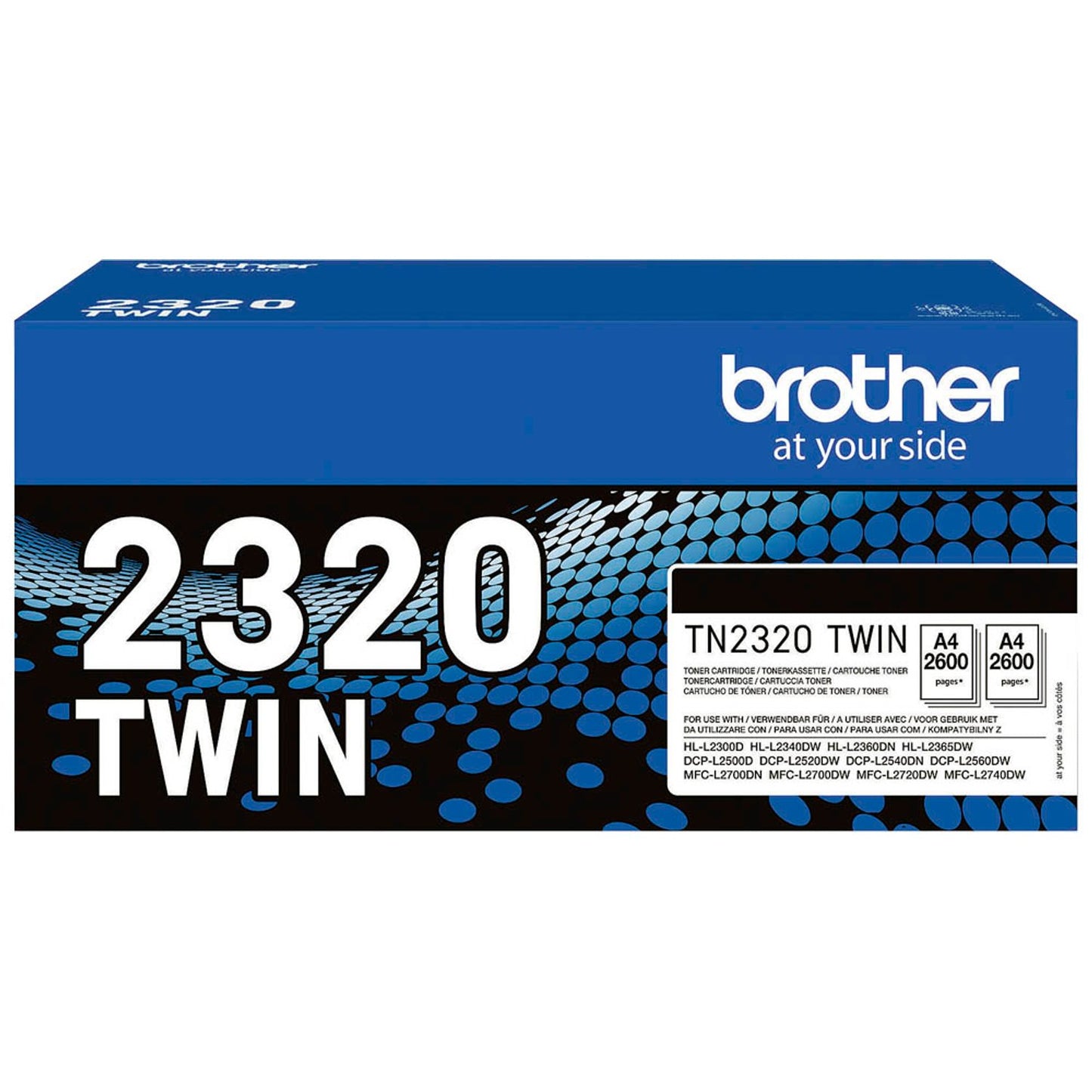 brother TN-2320TWIN schwarz Toner, 2er-Set | TN2320TWIN | 1 Pack = 2 St.