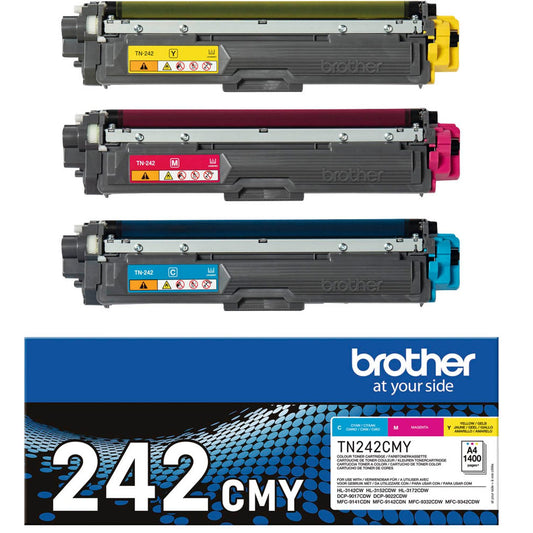 brother TN-242CMY cyan, magenta, gelb Toner, 3er-Set | TN242CMY | 1 Pack = 3 St.