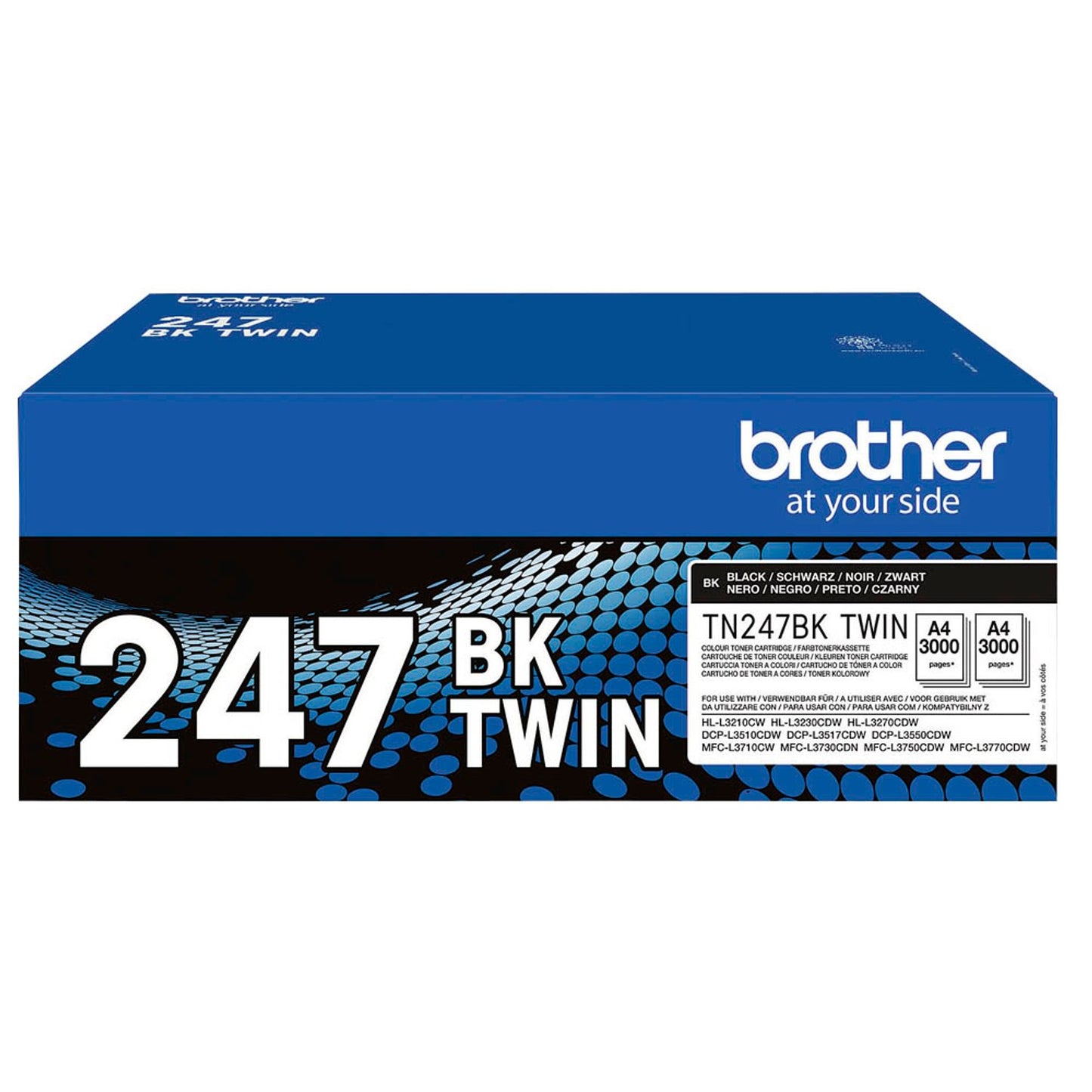 brother TN-247BKTWIN schwarz Toner, 2er-Set | TN247BKTWIN | 1 Pack = 2 St.