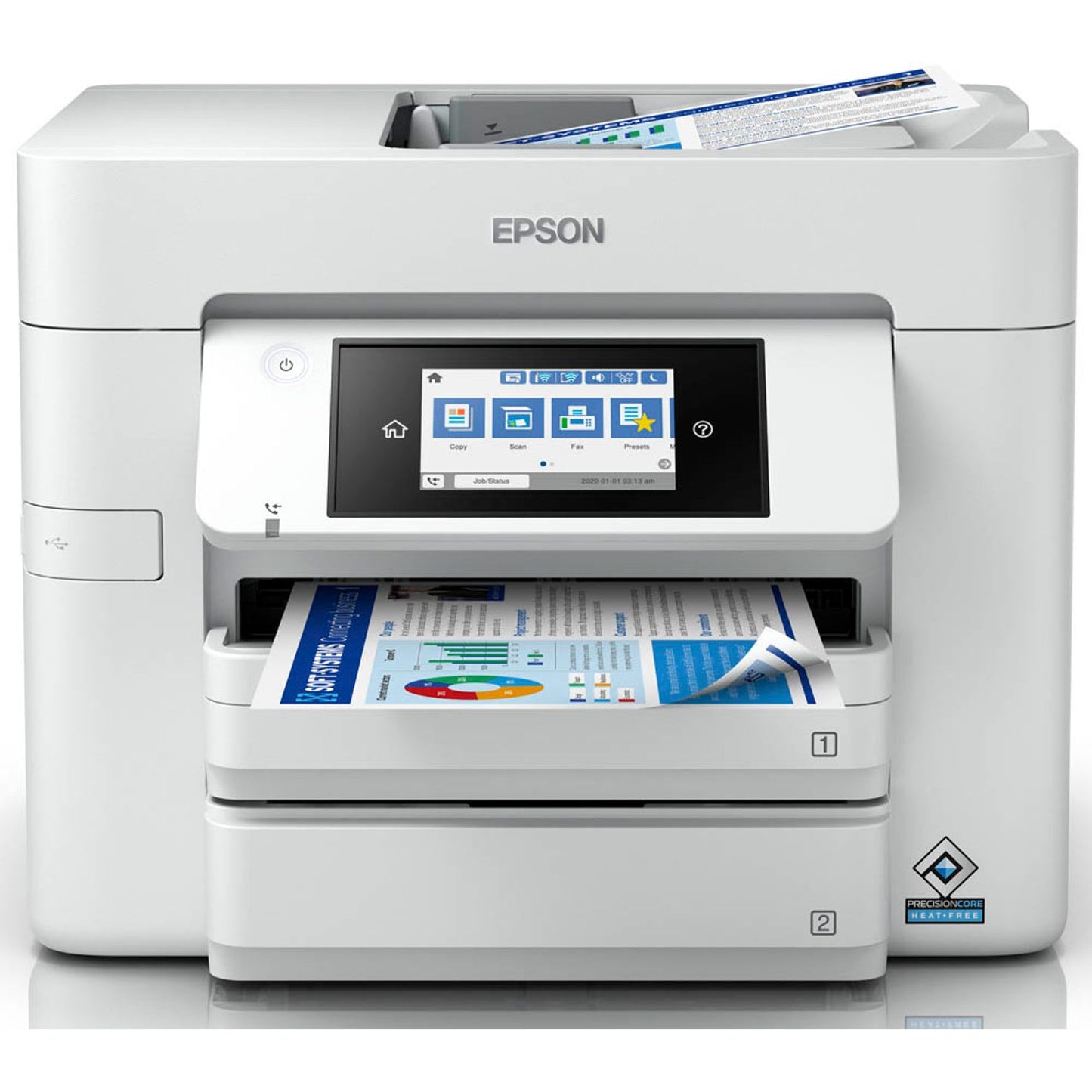 EPSON WorkForce Pro WF-C4810DTWF 4 in 1 Tintenstrahl-Multifunktionsdrucker grau | C11CJ05403