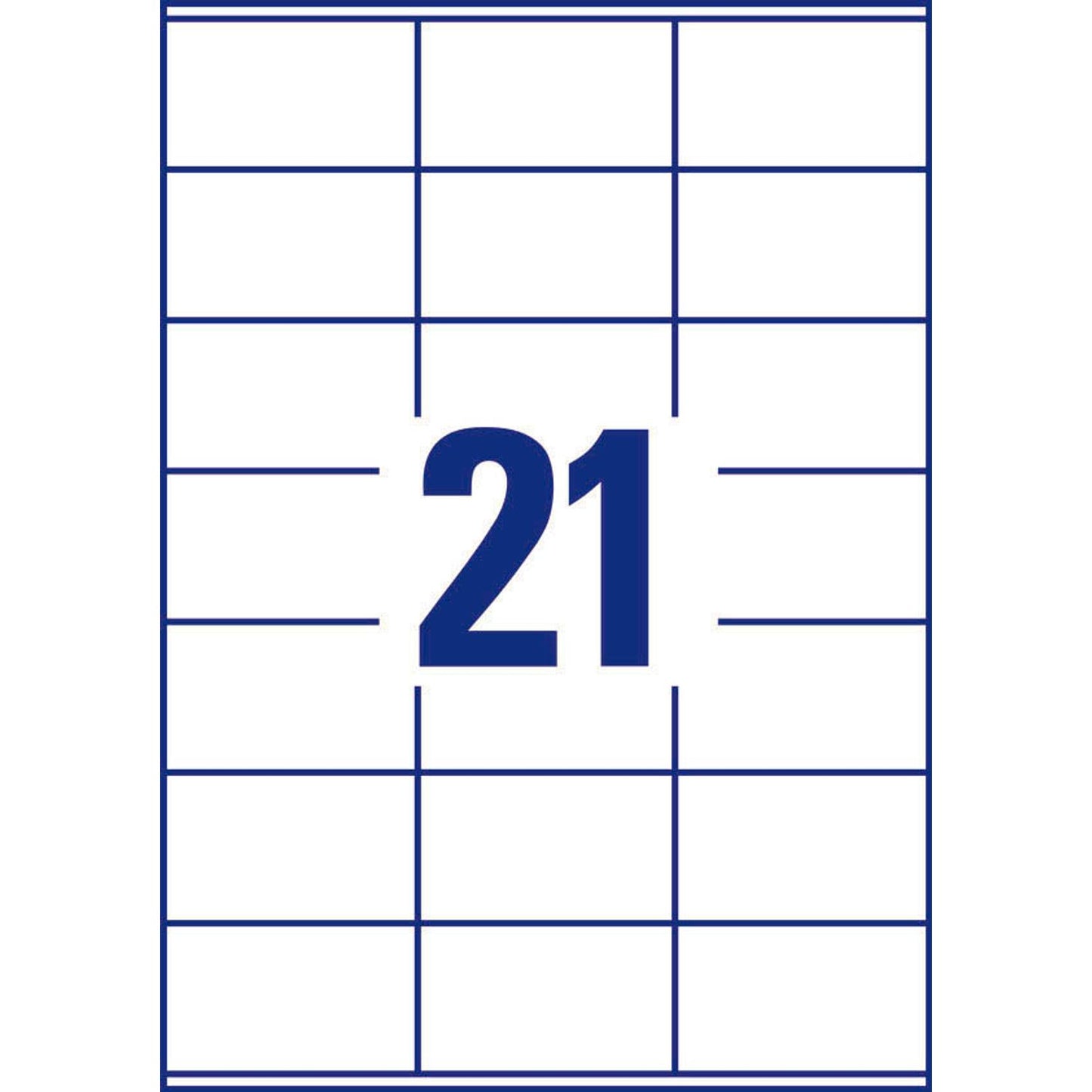AVERY Zweckform Etiketten weiß 70,0 x 41,0 mm | 3481 | 1 Pack = 100 Blatt