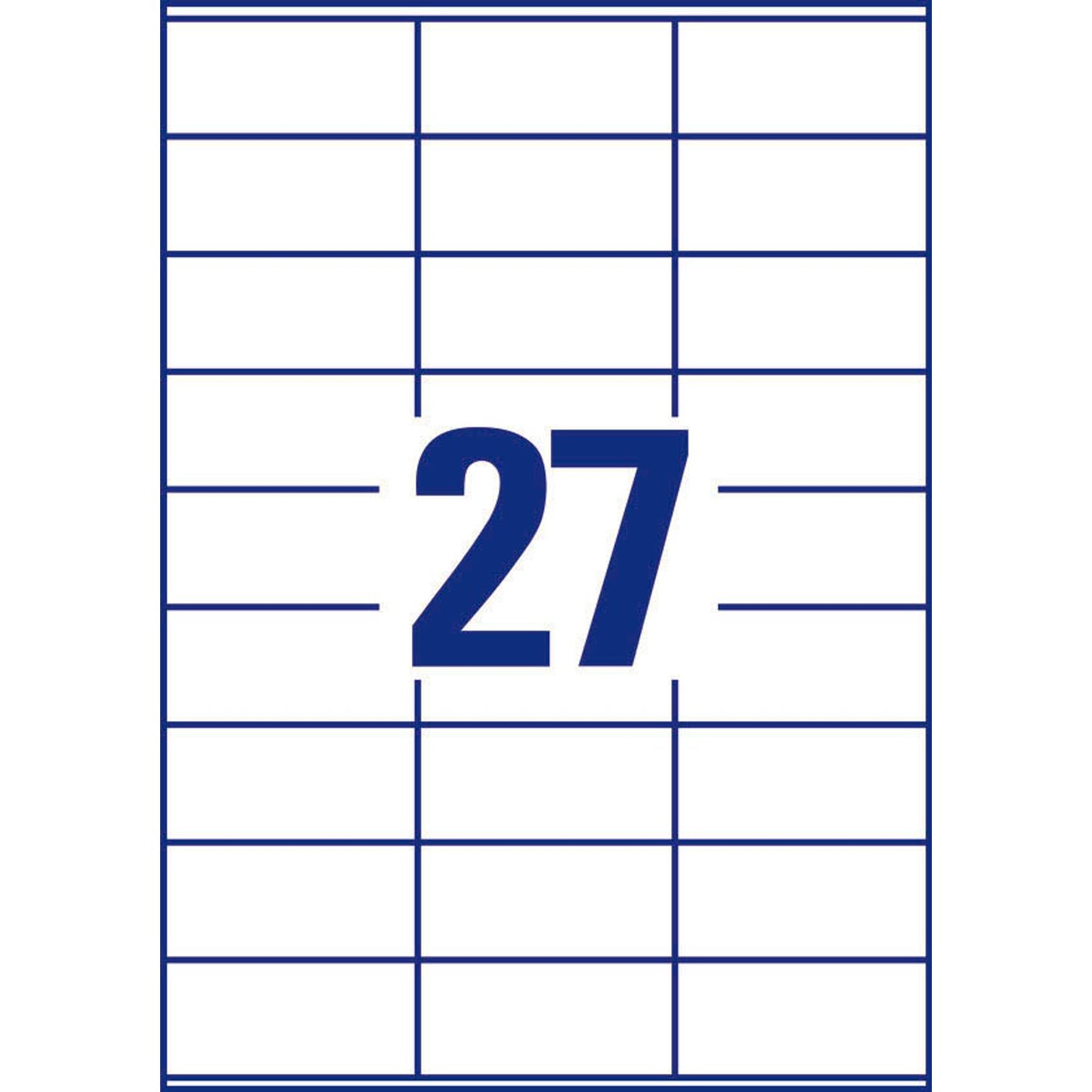 AVERY Zweckform Etiketten weiß 70,0 x 32,0 mm | 3479 | 1 Pack = 100 Blatt
