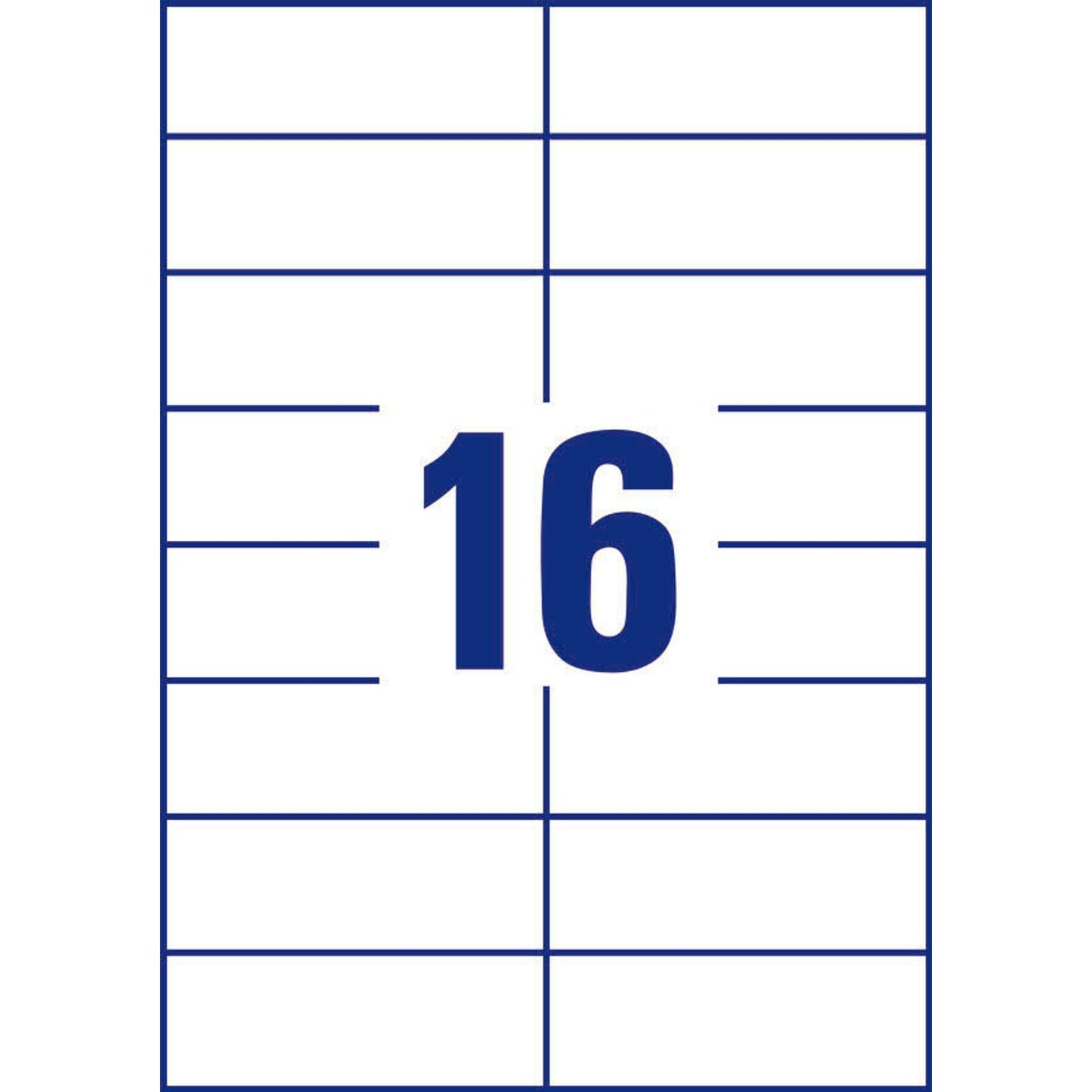 AVERY Zweckform Etiketten weiß 105,0 x 37,0 mm | 3484 | 1 Pack = 100 Blatt