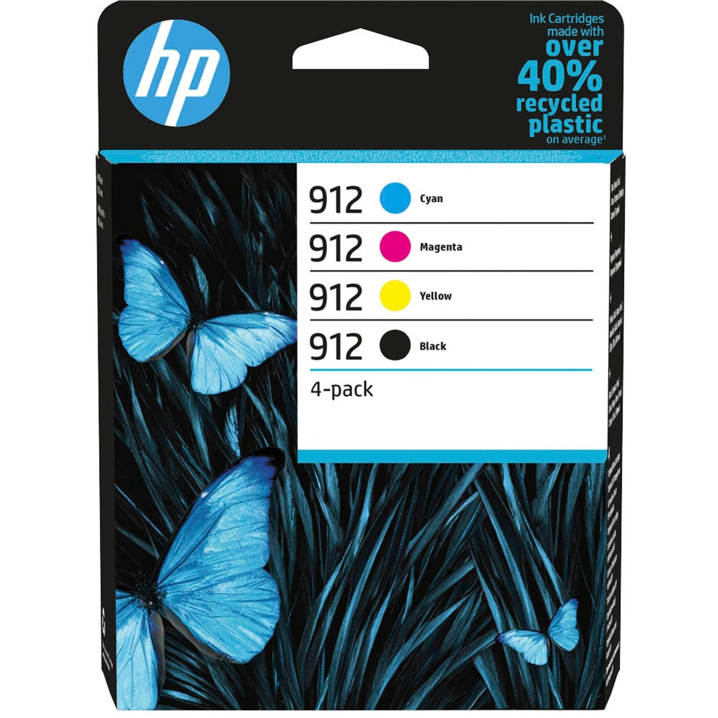 HP 912 () schwarz, cyan, magenta, gelb Druckerpatronen, 4er-Set | 6ZC74AE | 1 Pack = 4 St.