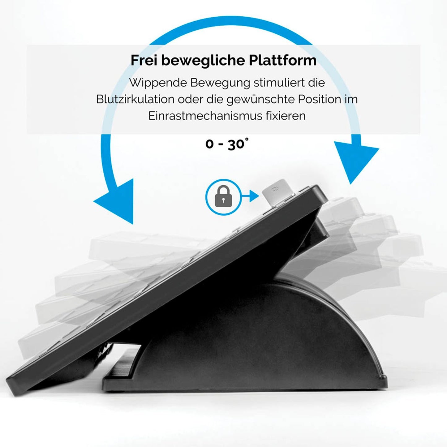 Fellowes Fußstütze Office Suites™ Microban® schwarz Kunststoff | 8035001