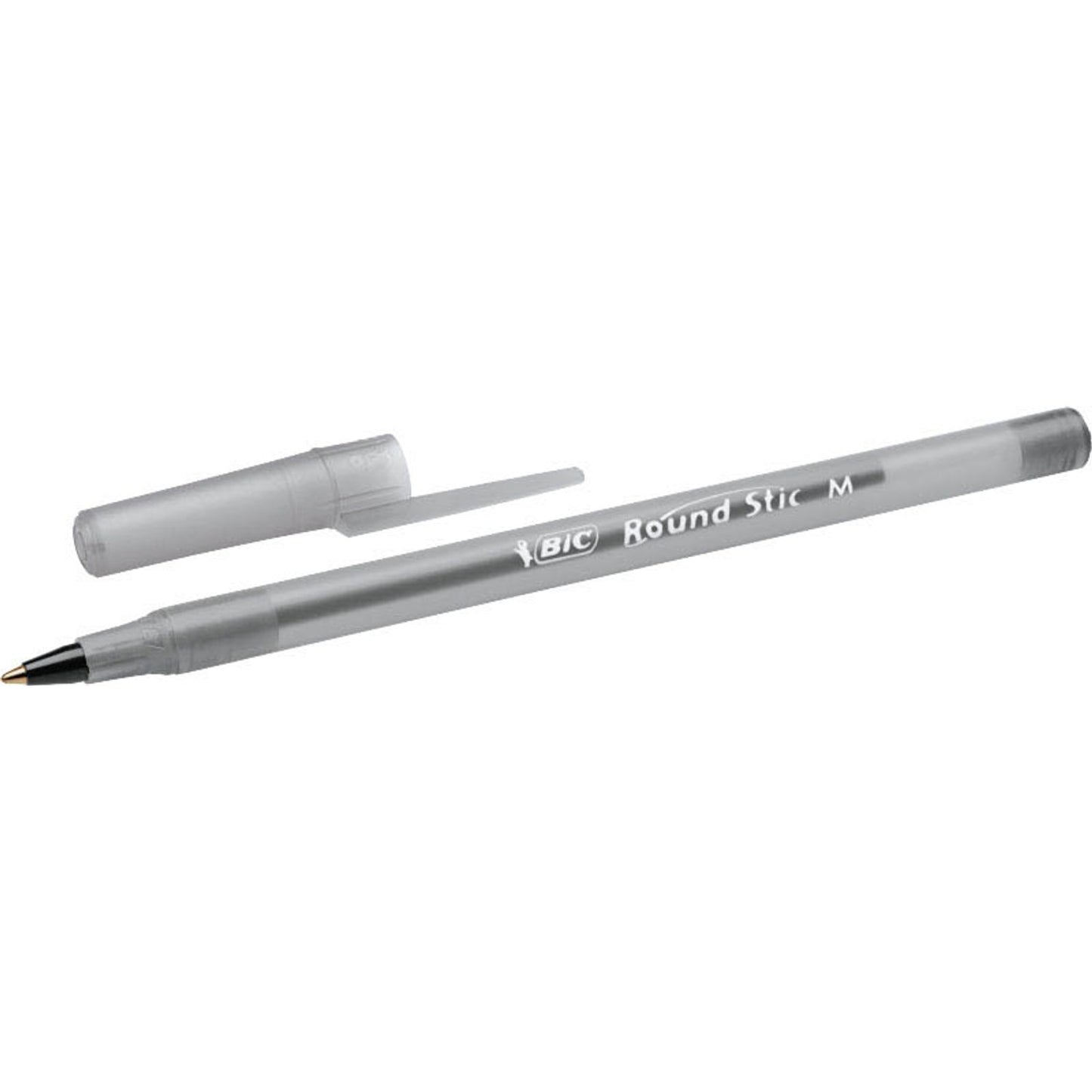 BIC Kugelschreiber Round Stic Simply schwarz, Schreibfarbe: schwarz | 9205683 | 1 Pack = 60 St.