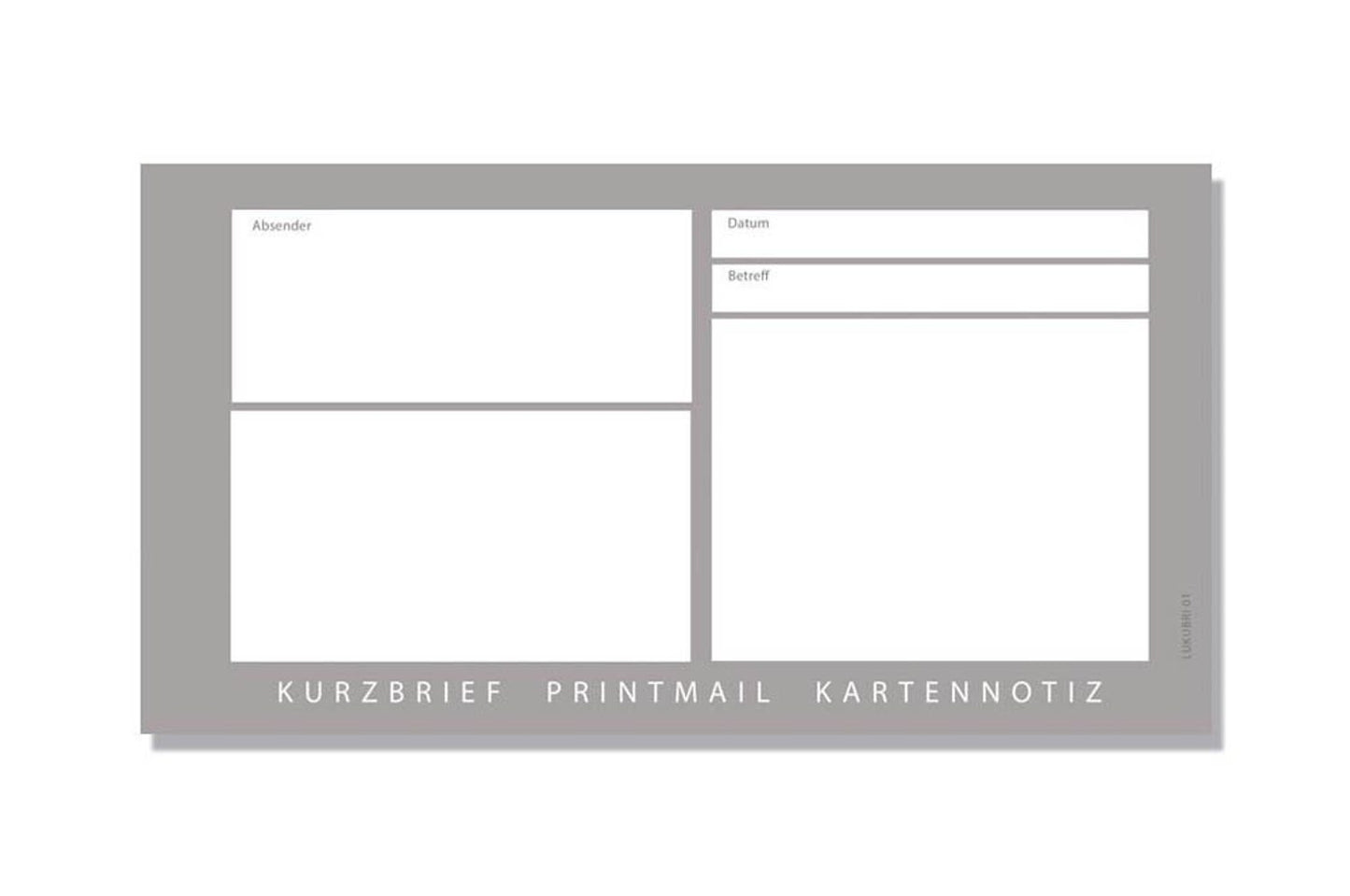 100 LUMA Kurzbrief Formulare