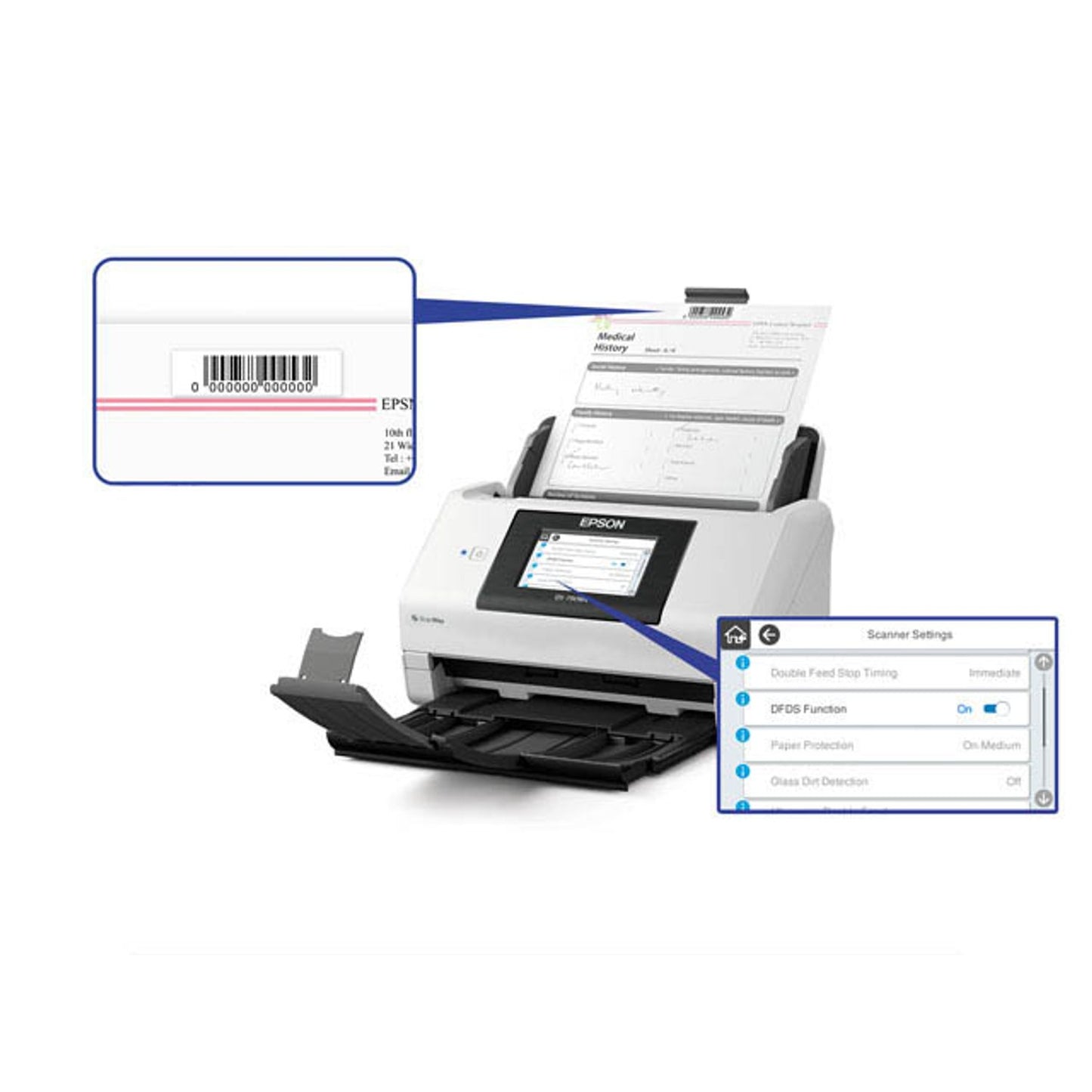EPSON WorkForce DS-790WN Dokumentenscanner | B11B265401
