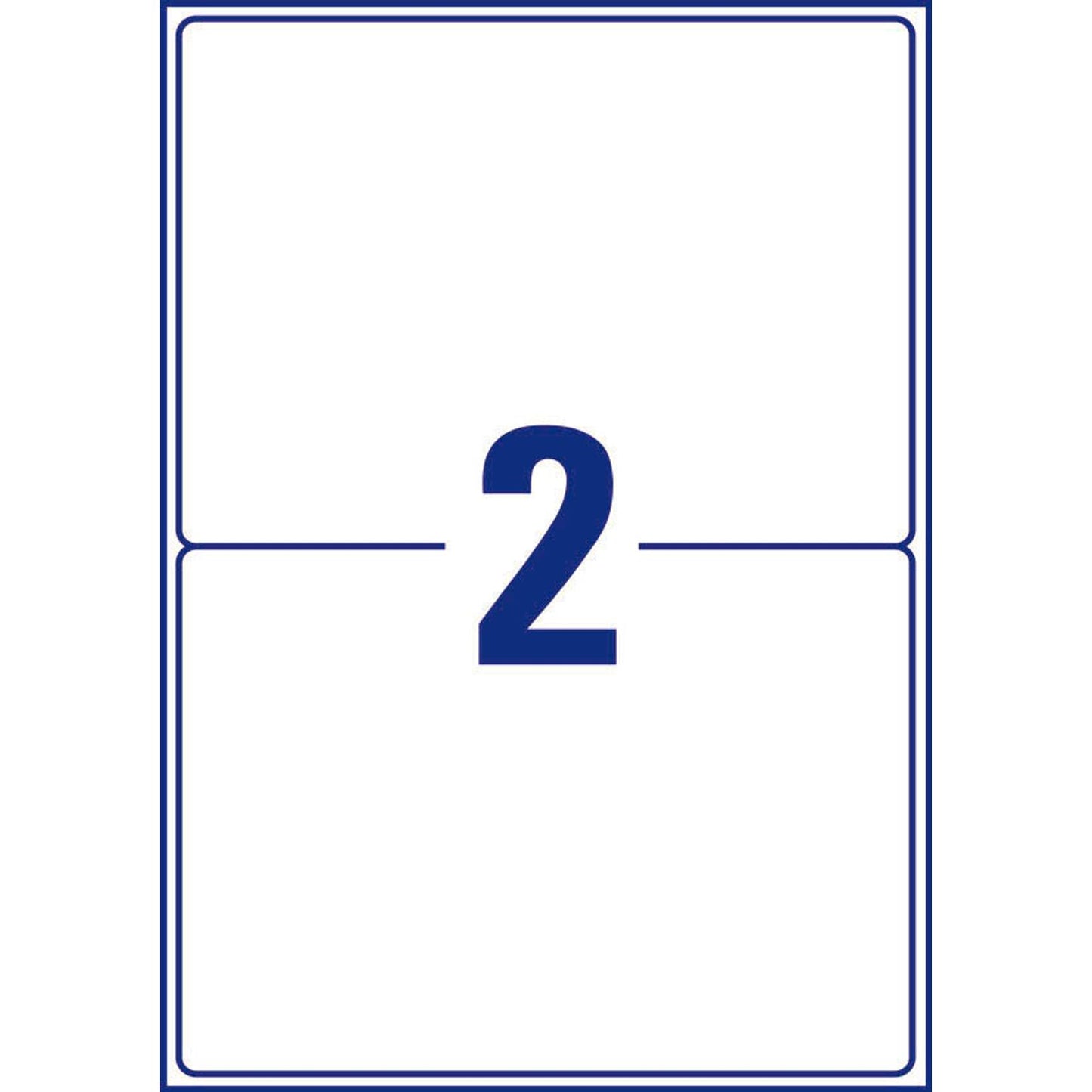 AVERY Zweckform Etiketten weiß 199,6 x 143,5 mm | L4734REV-25 | 1 Pack = 30 Blatt