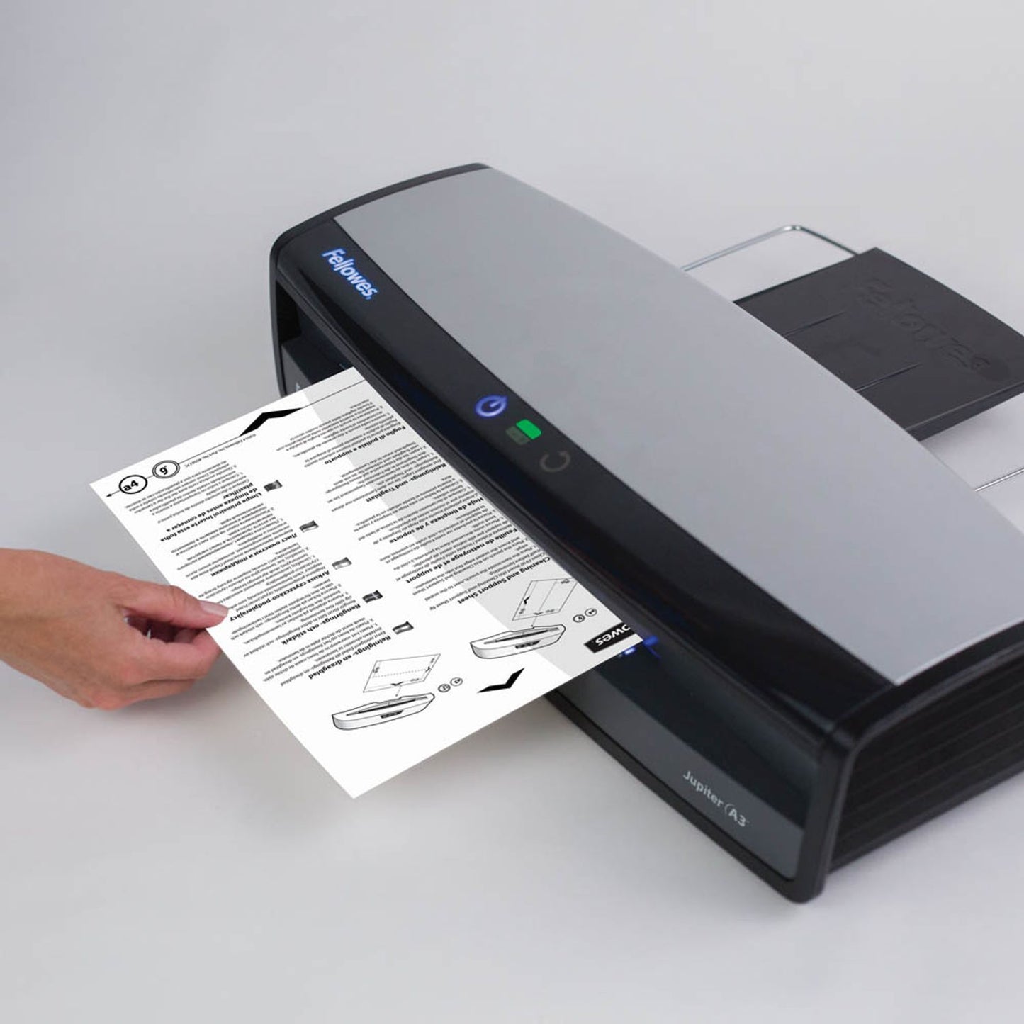 Fellowes Reinigungsblätter mit Carrierfunktion für Laminiergeräte glänzend für diverse Formate bis A3 | 5320604 | 1 Pack = 10 St.