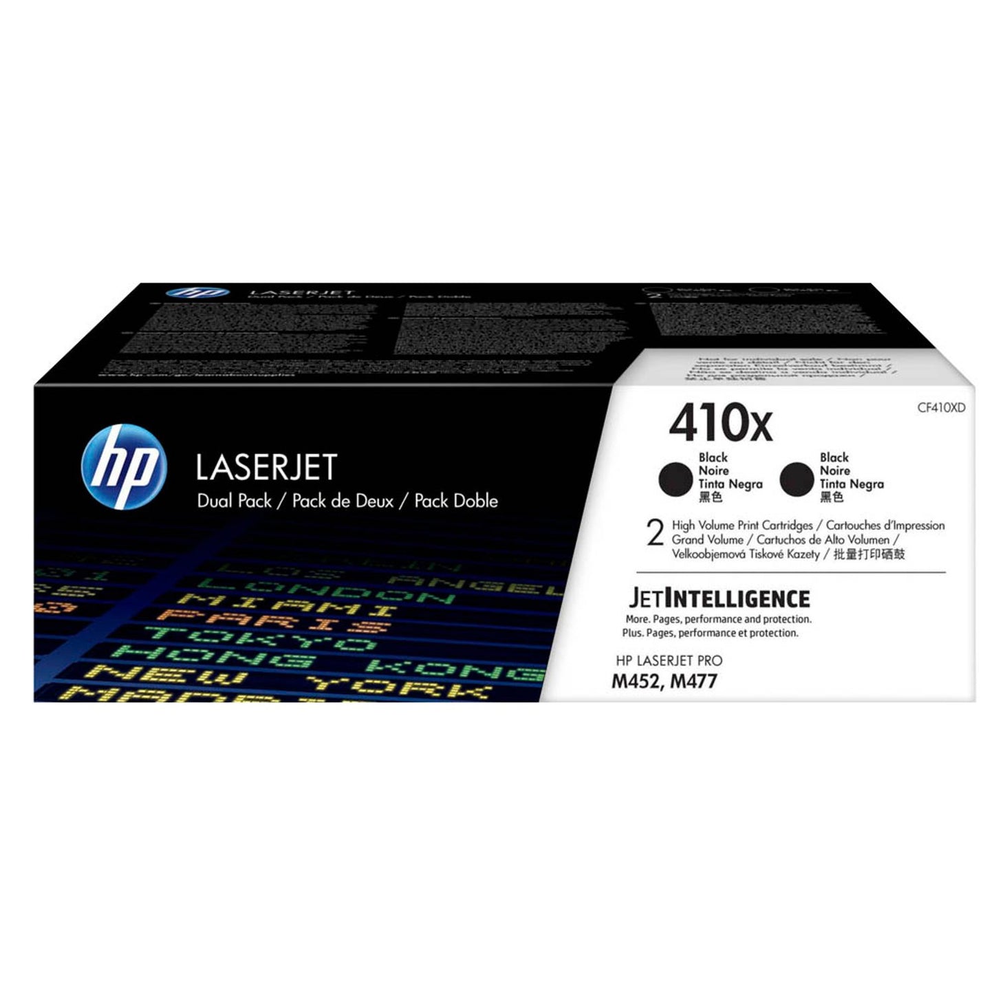 HP 410X () schwarz Tonerkartuschen, 2er-Set | CF410XD | 1 Pack = 2 St.