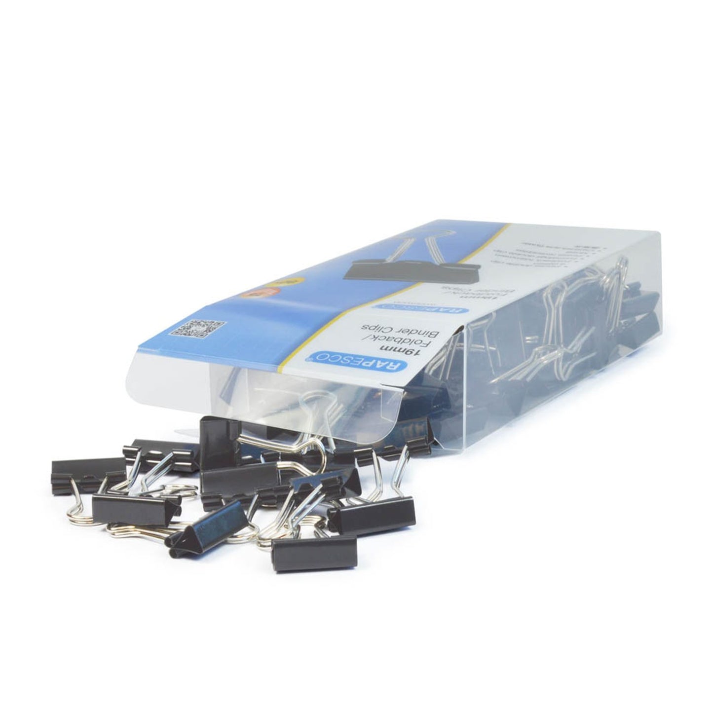 RAPESCO® Foldbackklammern schwarz 1,9 cm | 1429 | 1 Pack = 80 St.
