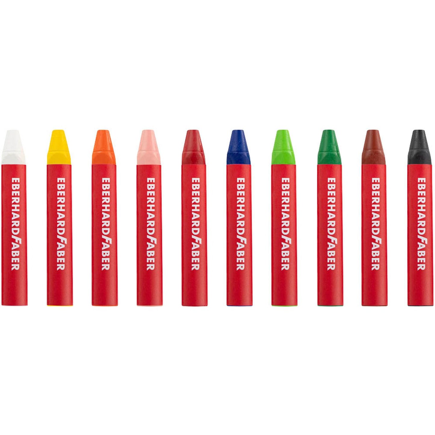 EBERHARD FABER Colori Wachsmalkreiden farbsortiert | 524011 | 1 Pack = 10 St.