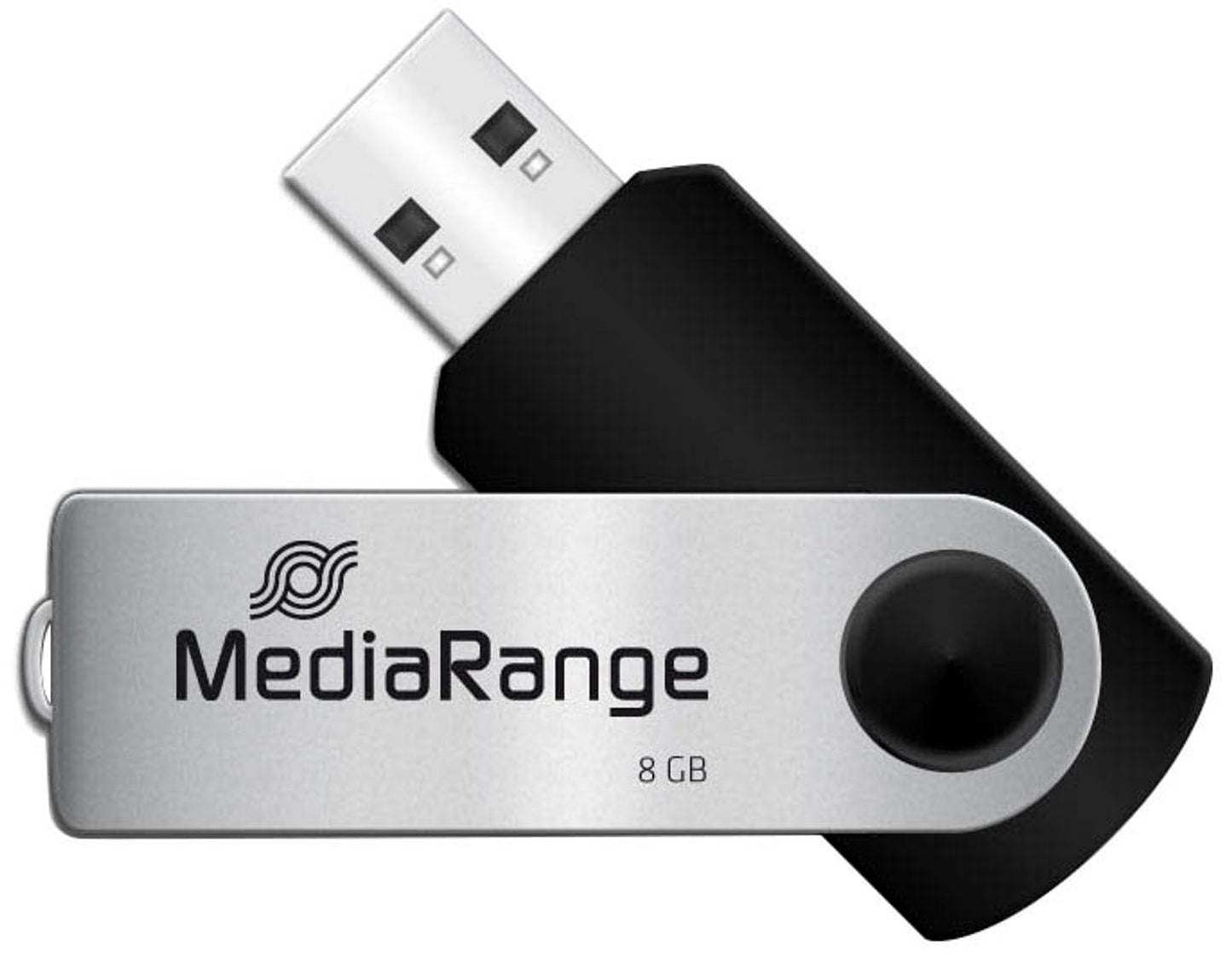 MediaRange USB-Stick schwarz, silber
