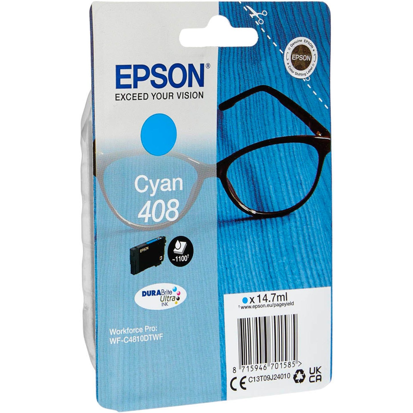 EPSON 408/T09J2 cyan Druckerpatrone | C13T09J24010