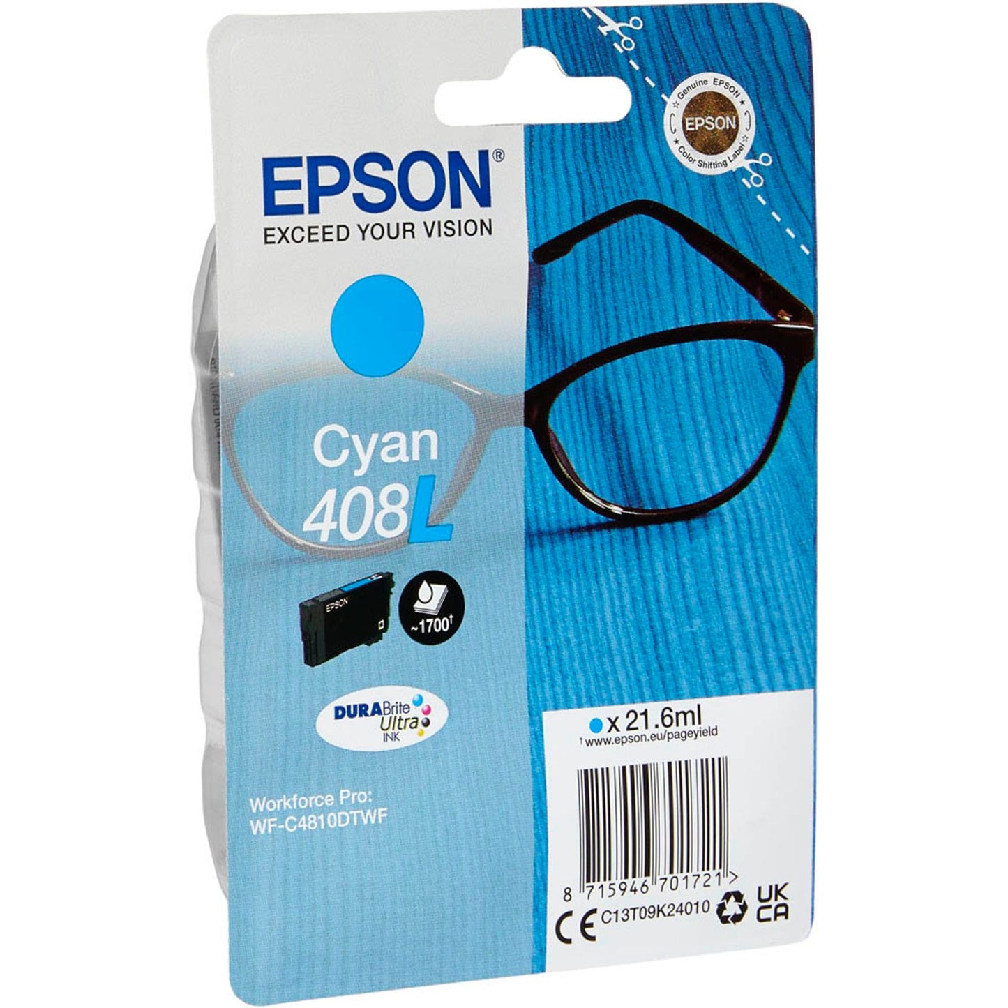 EPSON 408L/T09K2 cyan Druckerpatrone | C13T09K24010