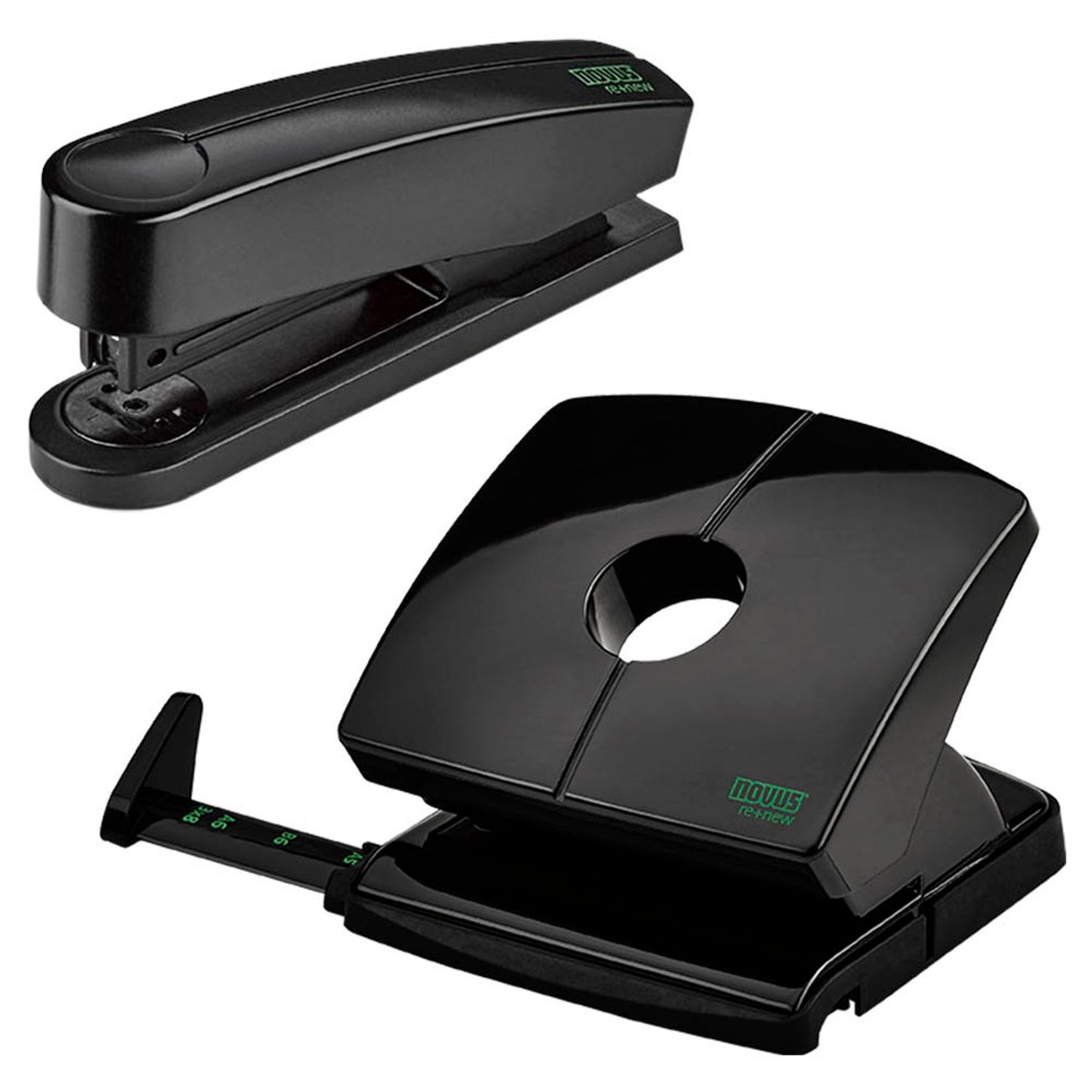 novus AKTION: Locher und Heftgeräte Set B220 + B2 RE+NEW schwarz | 60-B2RENEW01
