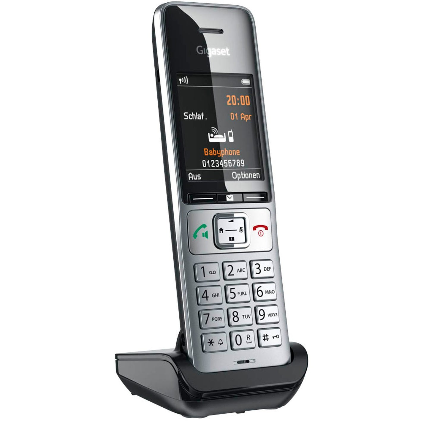 Gigaset COMFORT 500HX Zusatz-Mobilteil schwarz-silber | S30852-H3061-R101