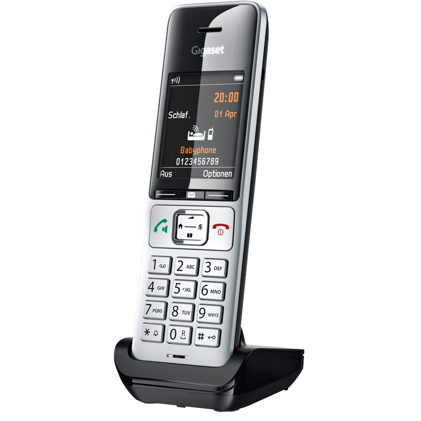 Gigaset COMFORT 500HX Zusatz-Mobilteil schwarz-silber | S30852-H3061-R101