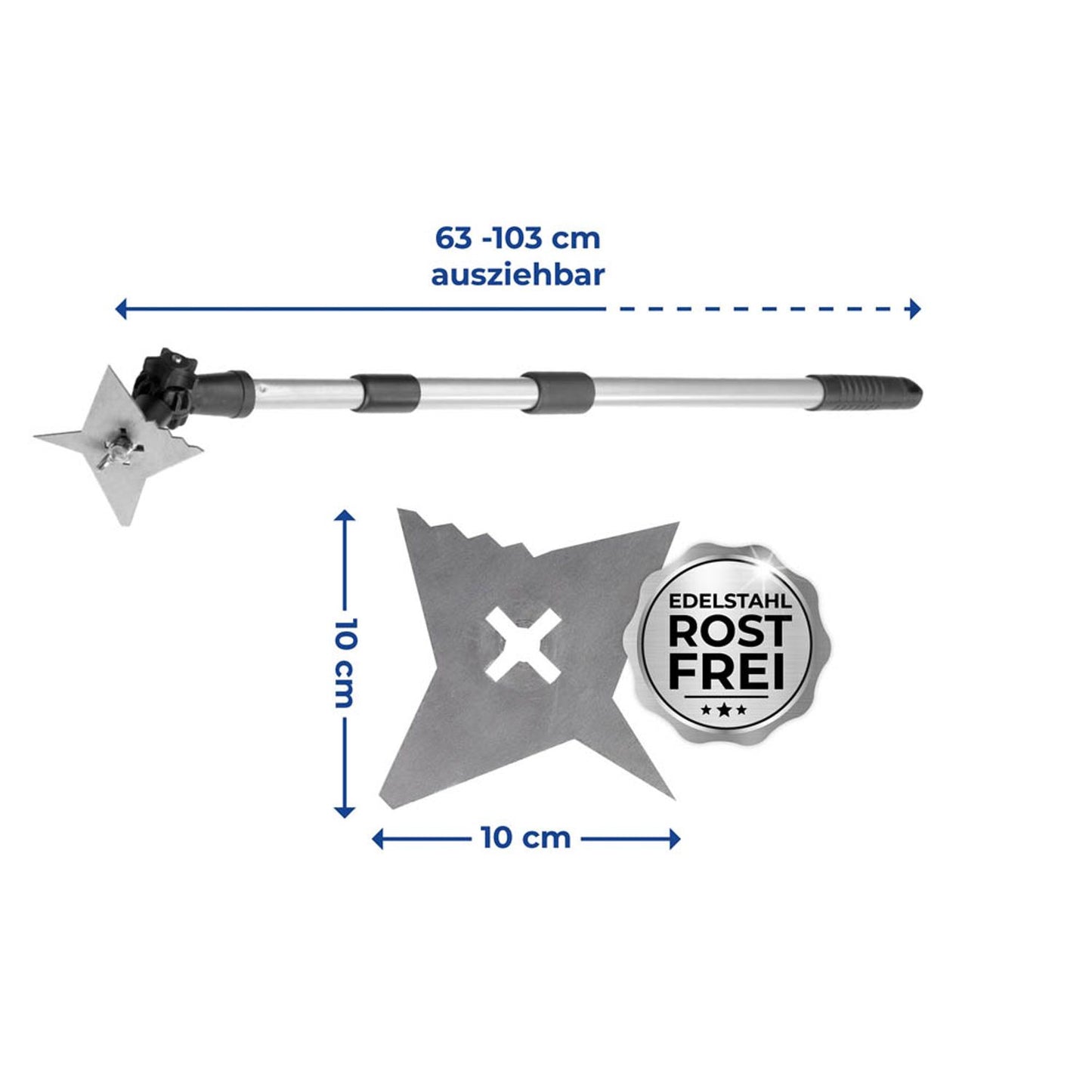 Maximex Fugenkratzer 4-Zack 63,0 - 130,0 cm | 9945690500