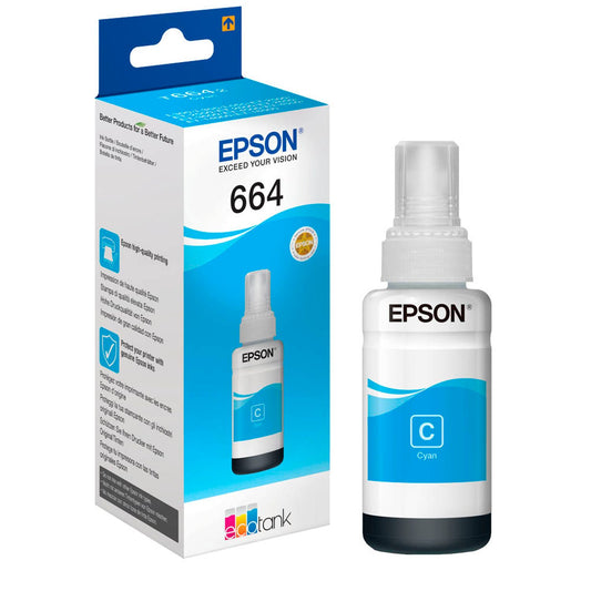 EPSON T6642 cyan Tintenflasche | C13T664240
