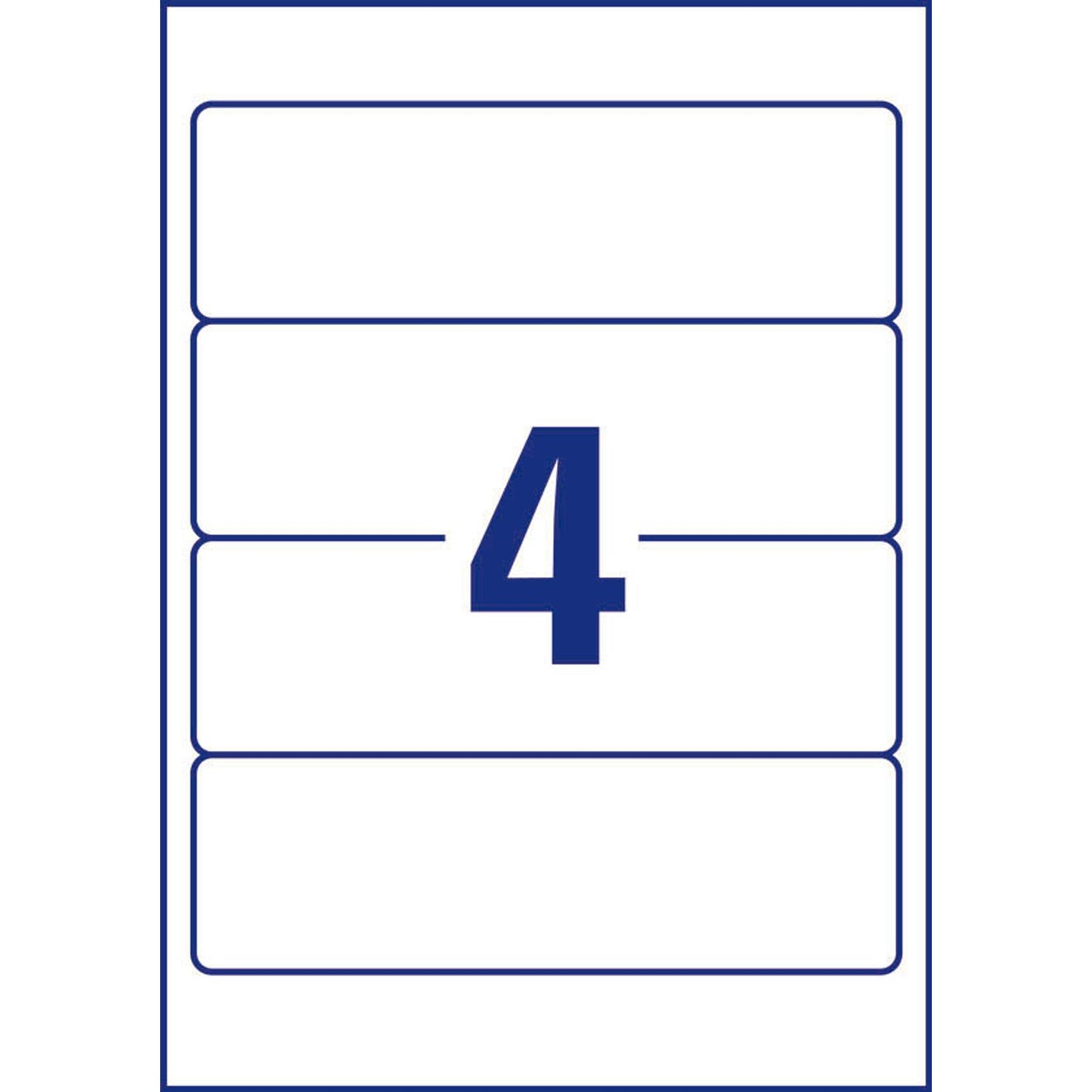 AVERY Zweckform Ordneretiketten weiß | LR4761-10 | 1 Pack = 10 St.