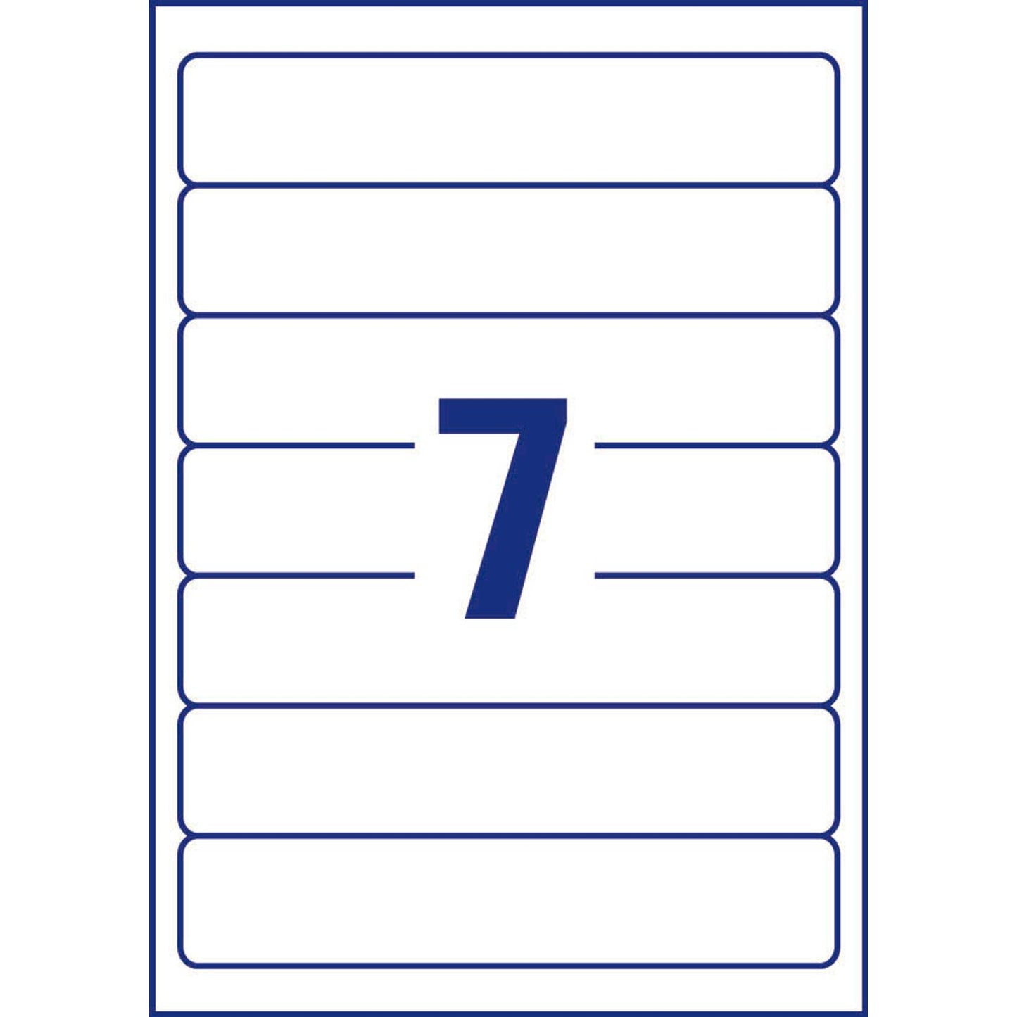 AVERY Zweckform Ordneretiketten weiß | LR4760-10 | 1 Pack = 10 St.
