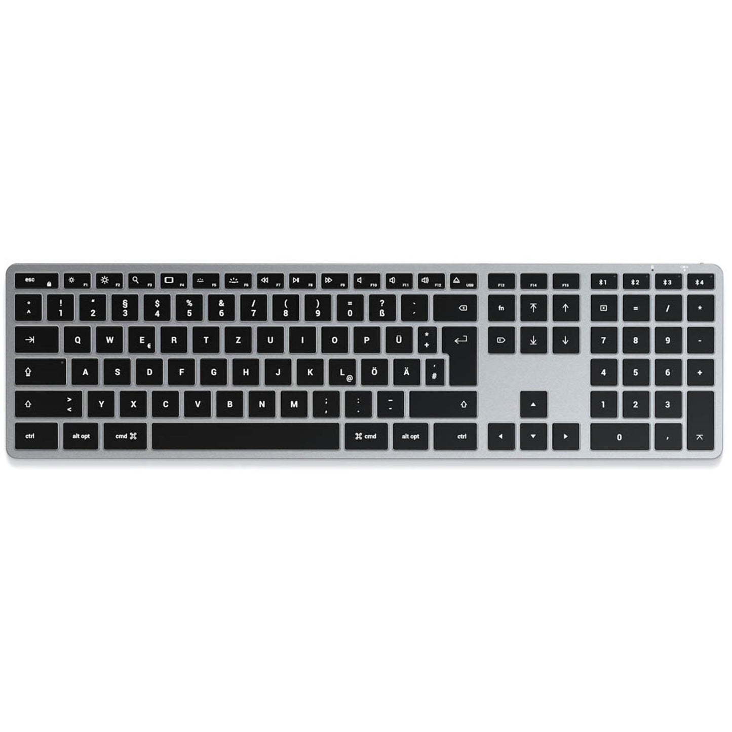 SATECHI SLIM X3 Tastatur kabellos grau, silber | ST-BTSX3M-DE