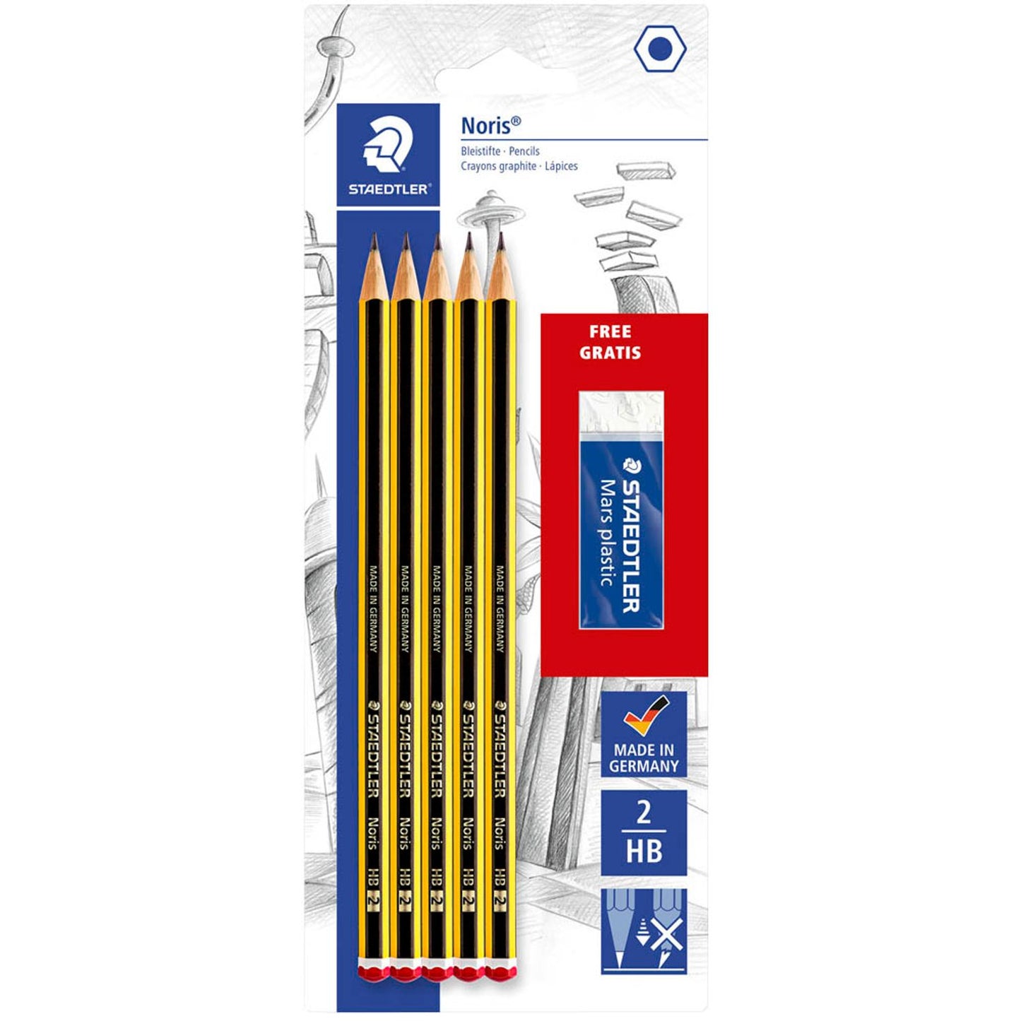 STAEDTLER Noris® 120 Bleistifte HB schwarz/gelb | 120 A SBKD