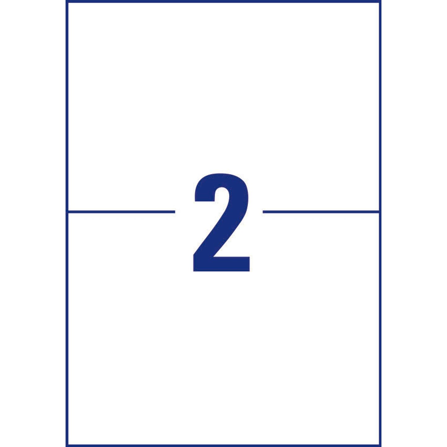 AVERY Zweckform Etiketten weiß 210,0 x 148,0 mm | LR3655-10 | 1 Pack = 10 Blatt