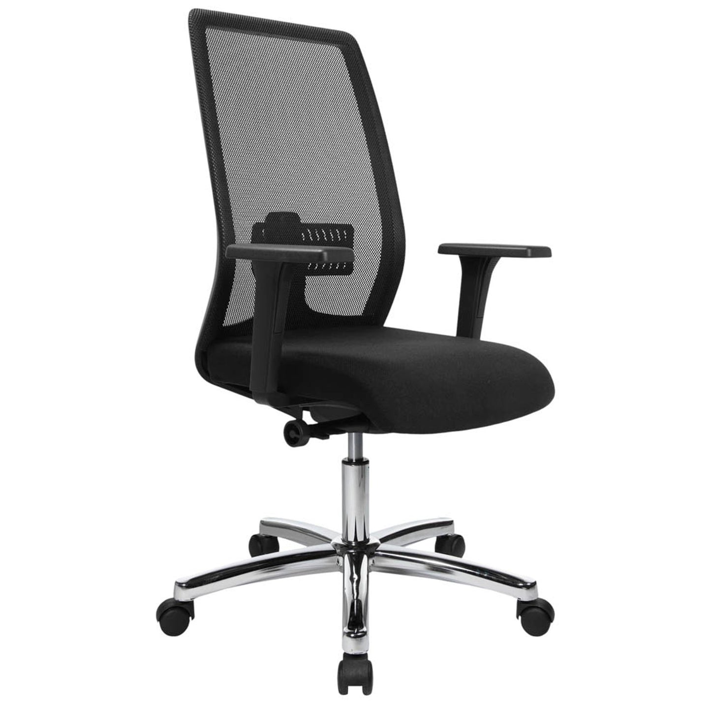 Topstar Bürostuhl EURO STAR 200 Deluxe, Stoff schwarz, Gestell chrom | EU29OG200