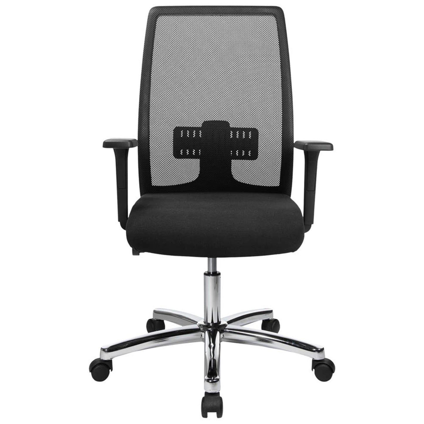 Topstar Bürostuhl EURO STAR 200 Deluxe, Stoff schwarz, Gestell chrom | EU29OG200