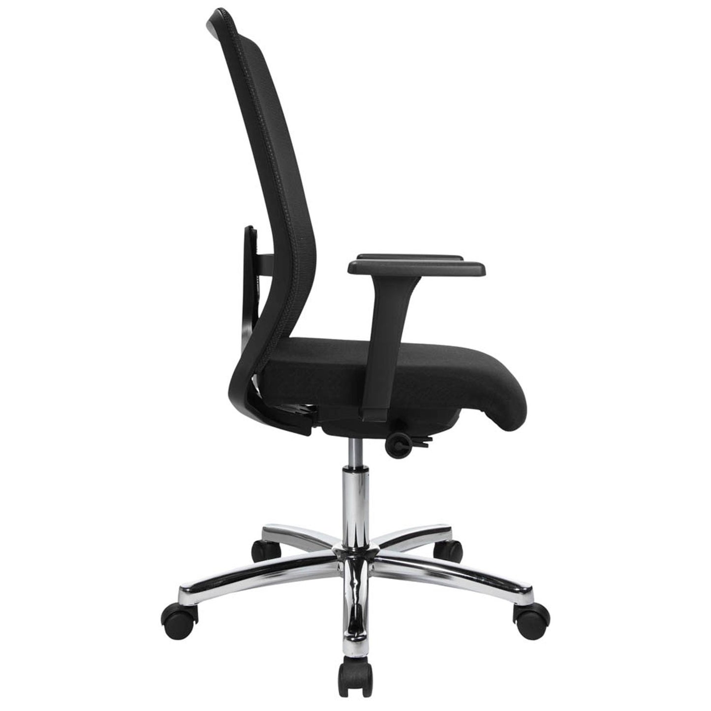 Topstar Bürostuhl EURO STAR 200 Deluxe, Stoff schwarz, Gestell chrom | EU29OG200