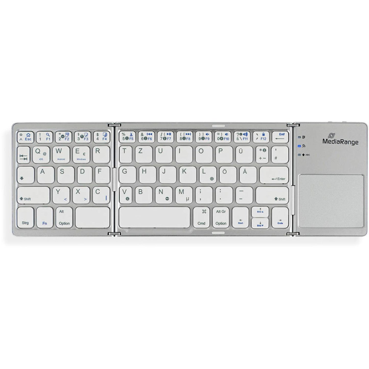 MediaRange Tastatur kabellos silber | MROS133